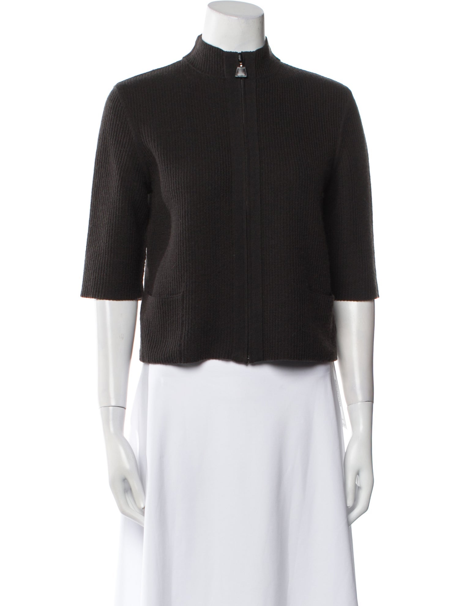 Akris Cashmere Mock Neck Sweater