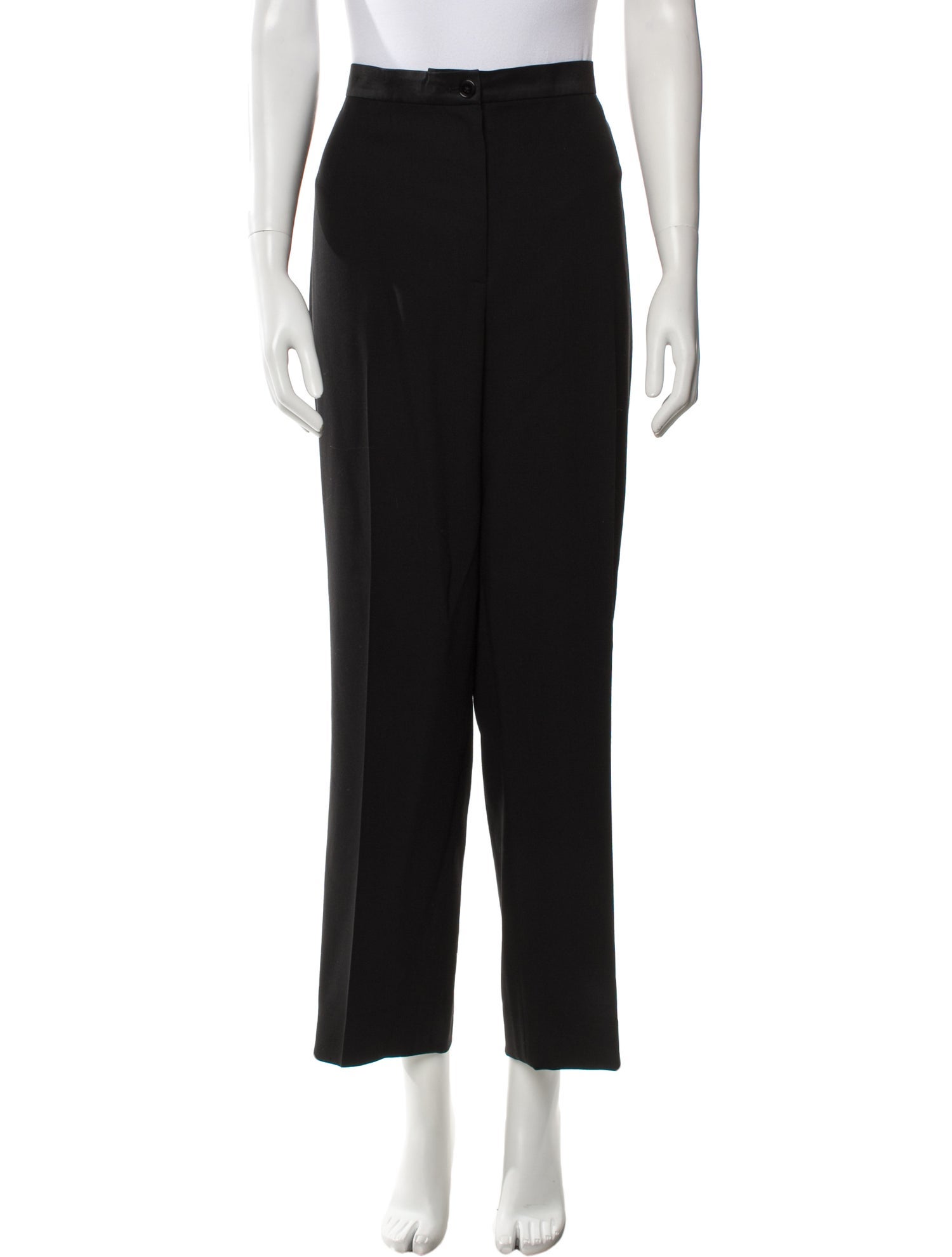 Akris x Bergdorf Goodman Virgin Wool Wide Leg Pants