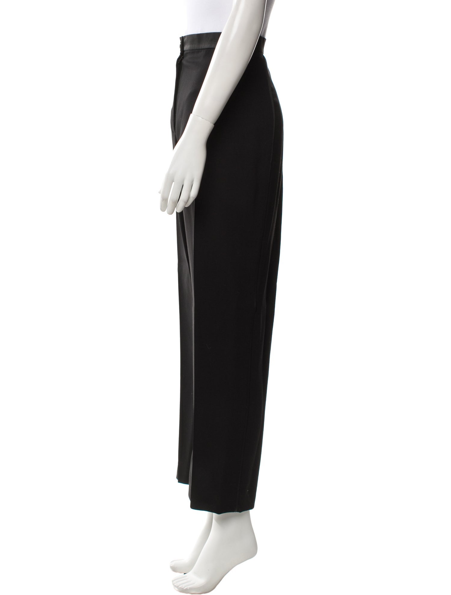 Akris x Bergdorf Goodman Virgin Wool Wide Leg Pants