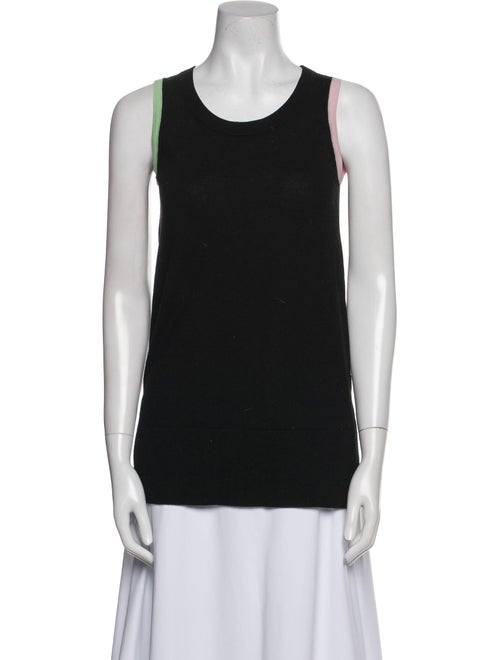 Akris Punto Virgin Wool Scoop Neck Top