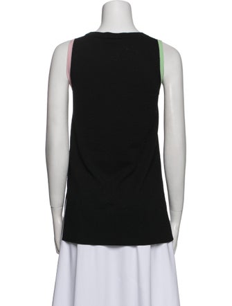 Akris Punto Virgin Wool Scoop Neck Top