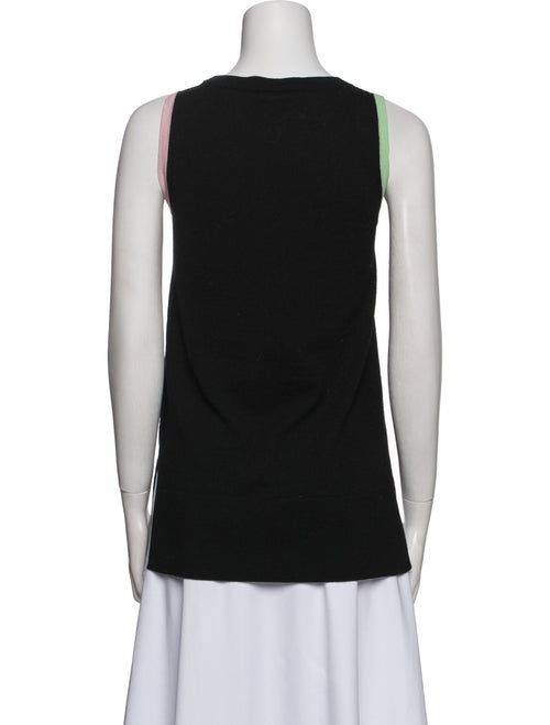 Akris Punto Virgin Wool Scoop Neck Top