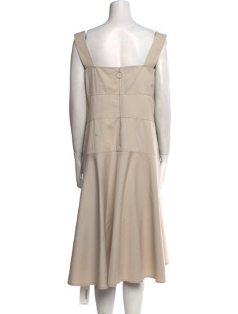 Akris Square Neckline Midi Length Dress