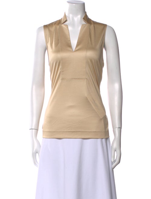 Akris Silk V-Neck Top