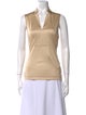 Akris Silk V-Neck Top