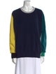 Akris Cashmere Colorblock Pattern Sweater