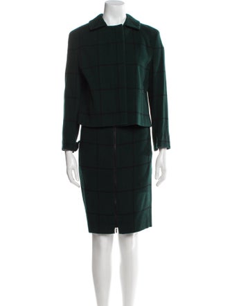 Akris Punto Wool Skirt Set