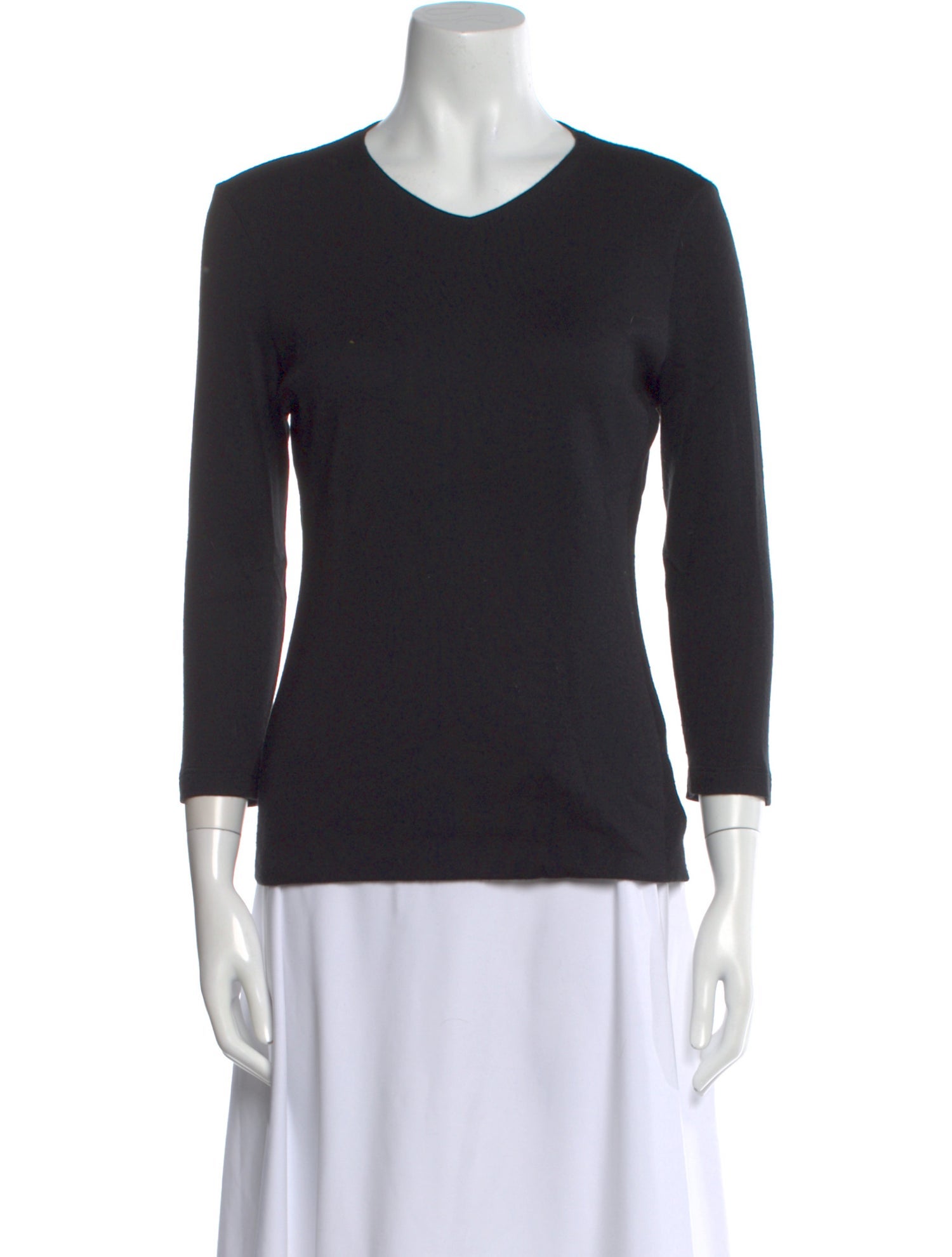 Akris Cashmere V-Neck Top