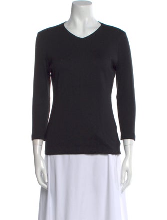Akris Cashmere V-Neck Top