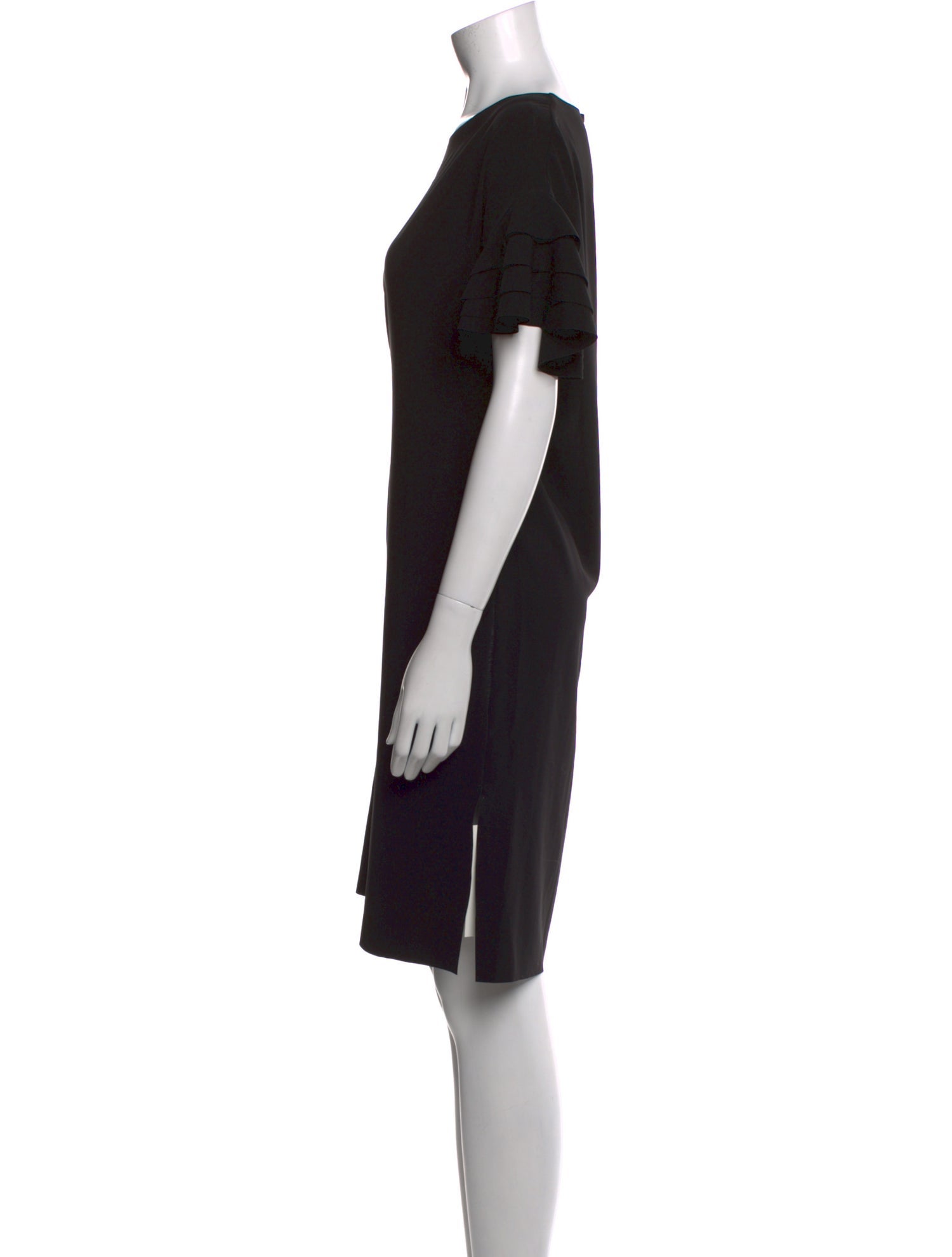 Akris Bateau Neckline Knee-Length Dress