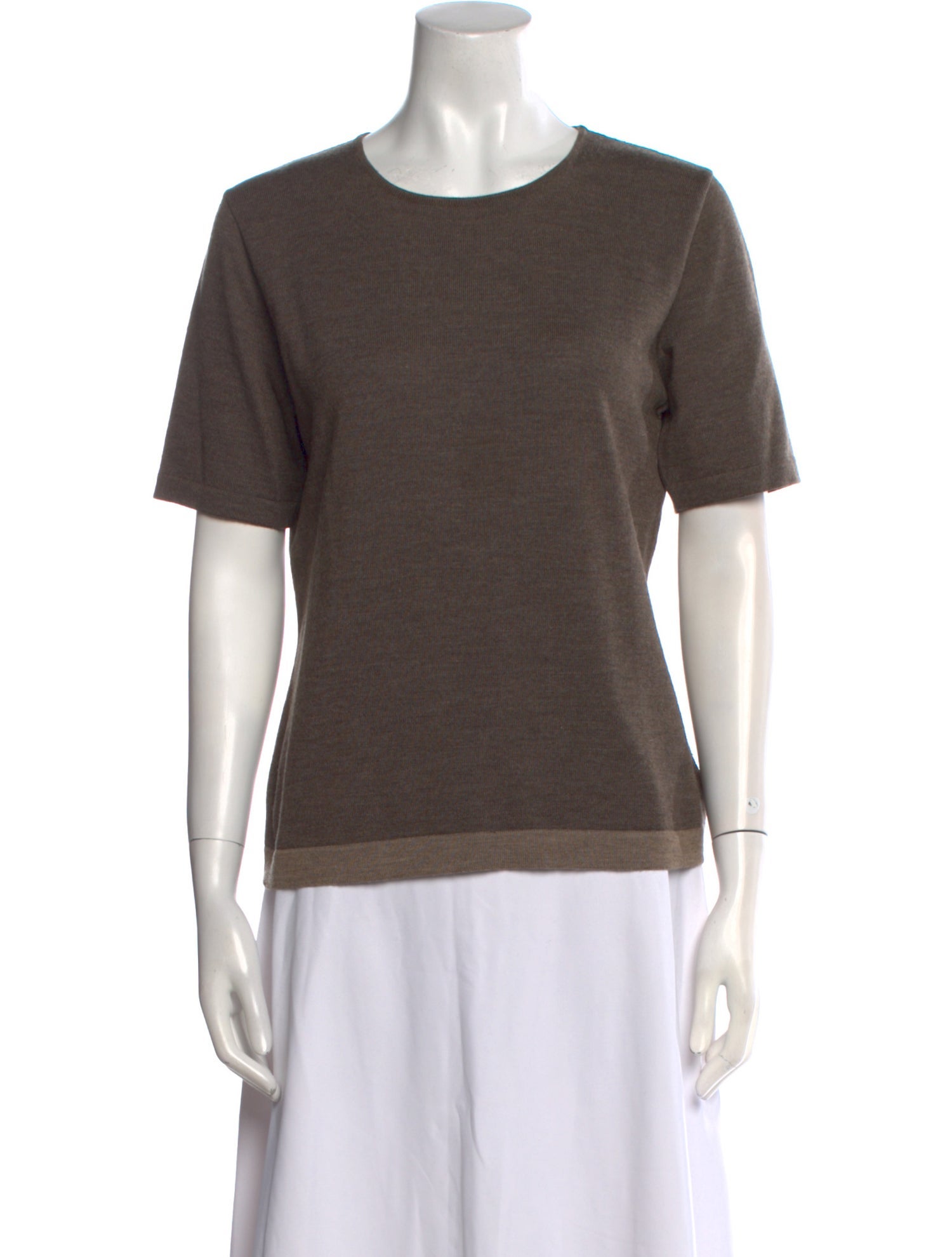 Akris Wool Scoop Neck Sweater