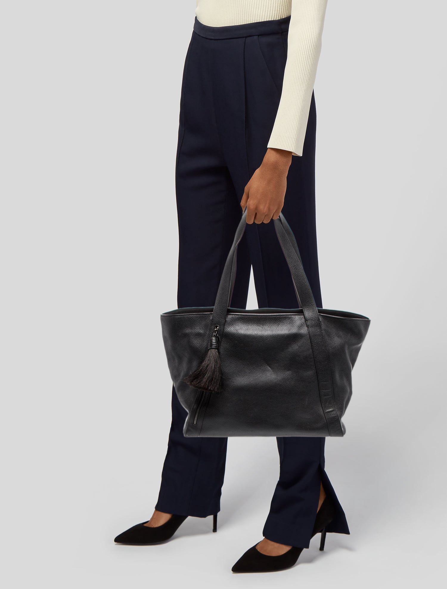Akris Leather Tote