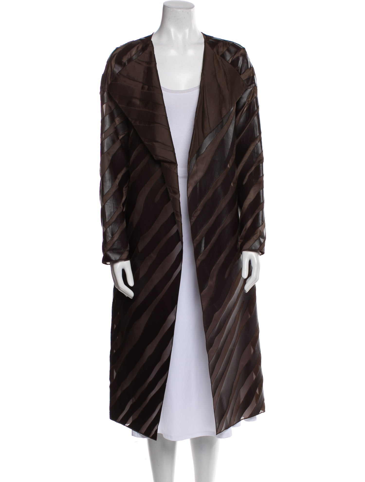 Akris Silk Striped Coat