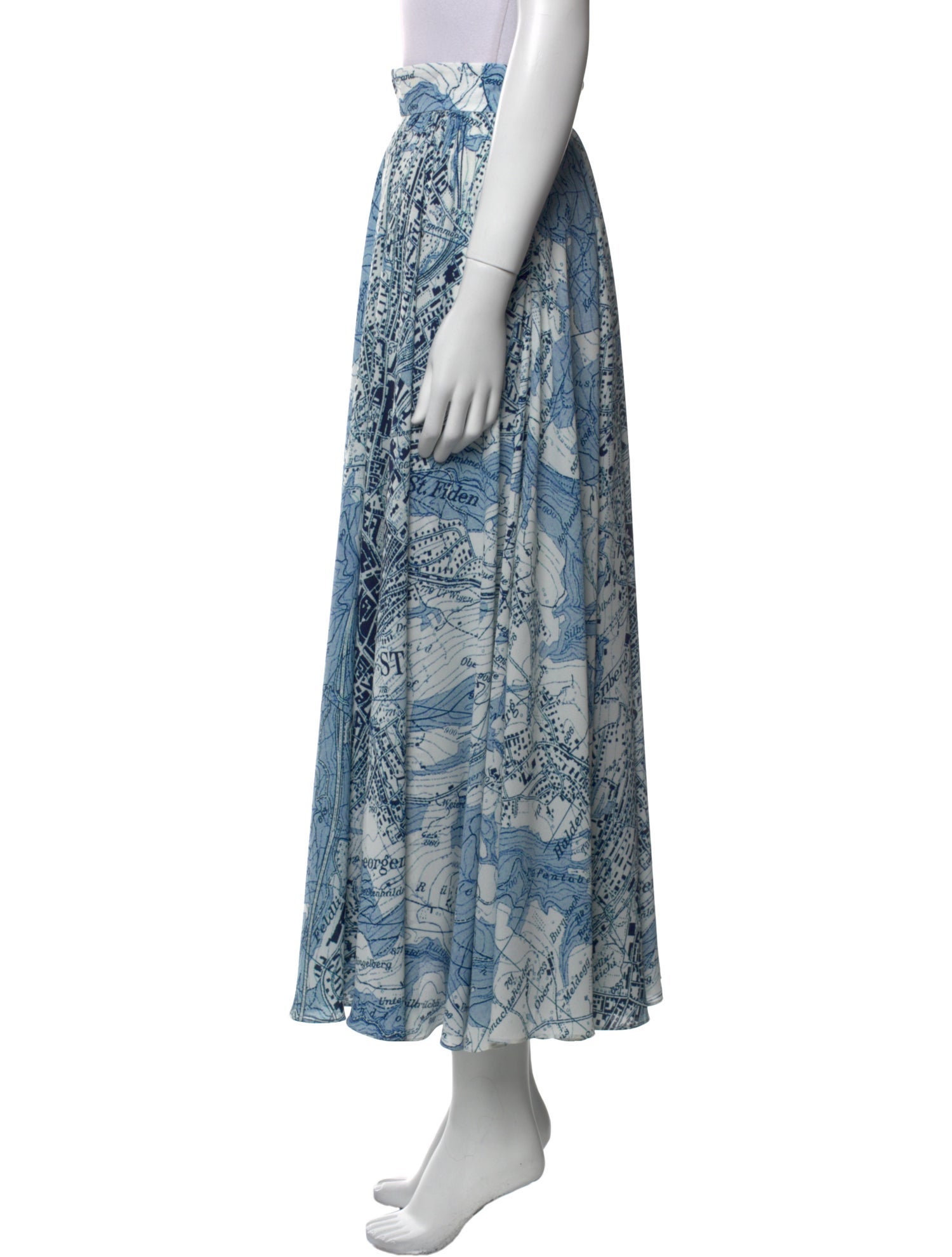 Akris Printed Midi Length Skirt