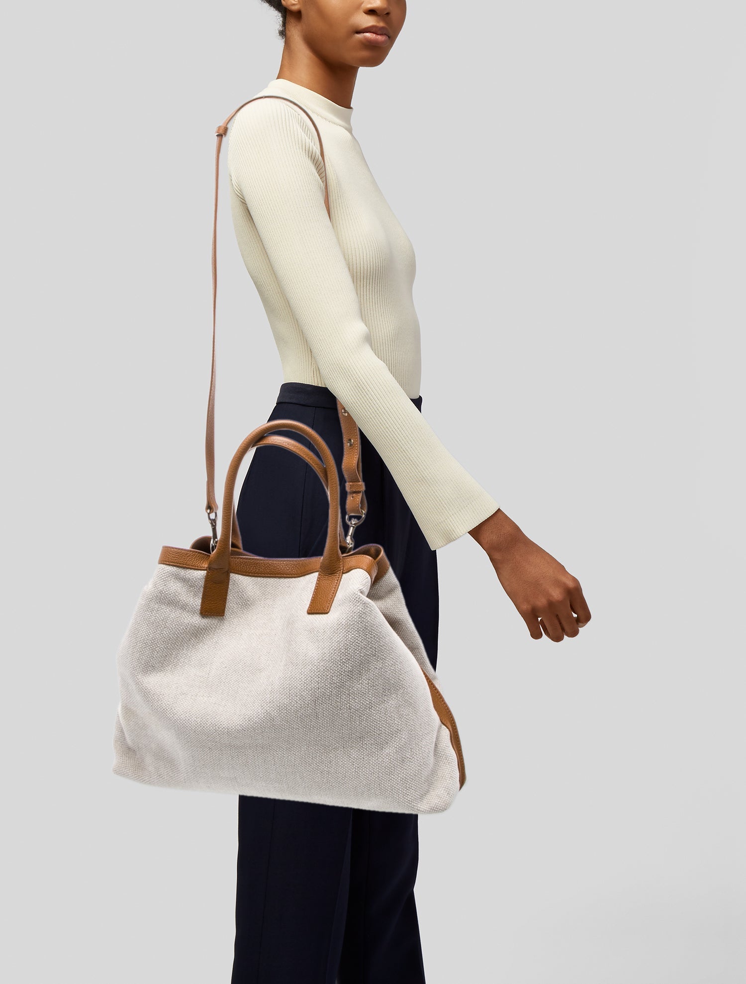 Akris Canvas Bucket Bag