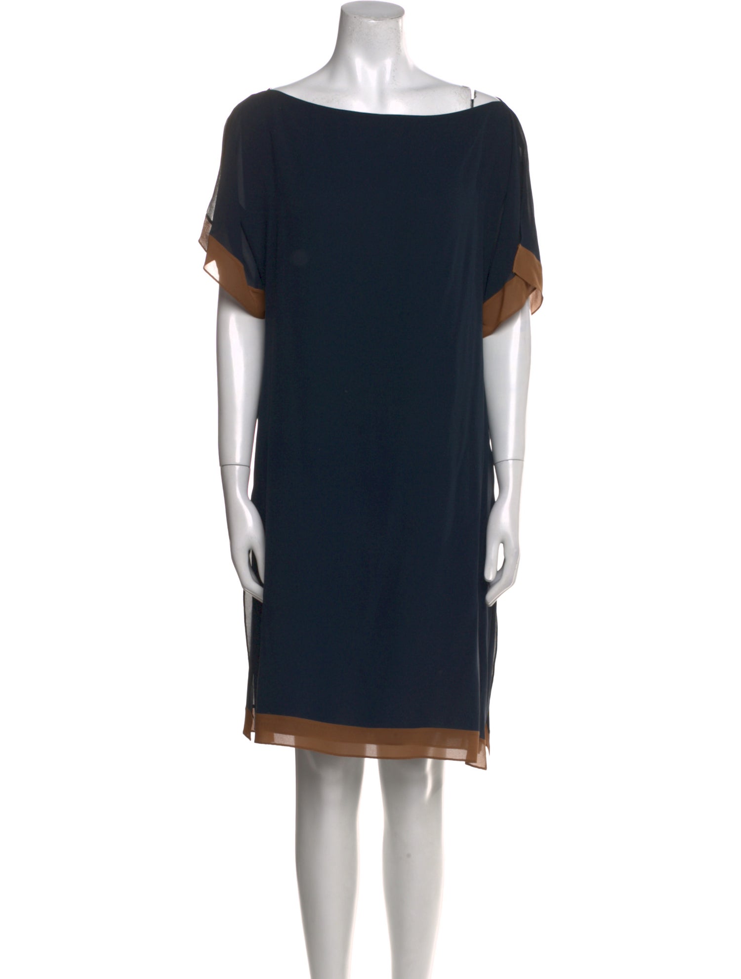 Akris Bateau Neckline Mini Dress