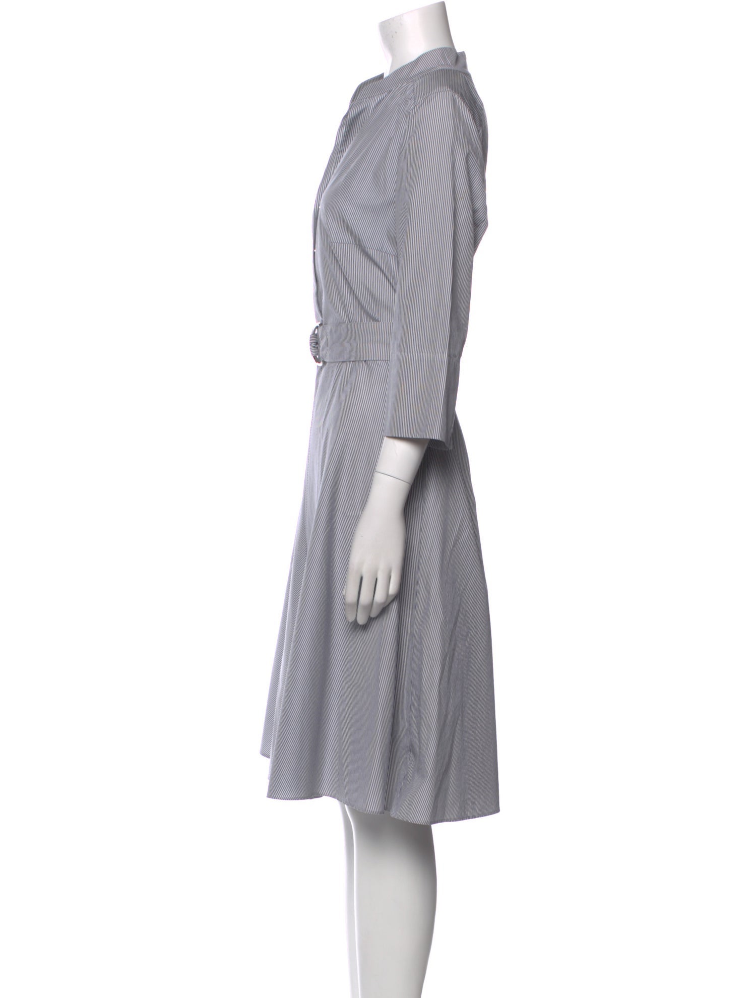 Akris Striped Midi Length Dress