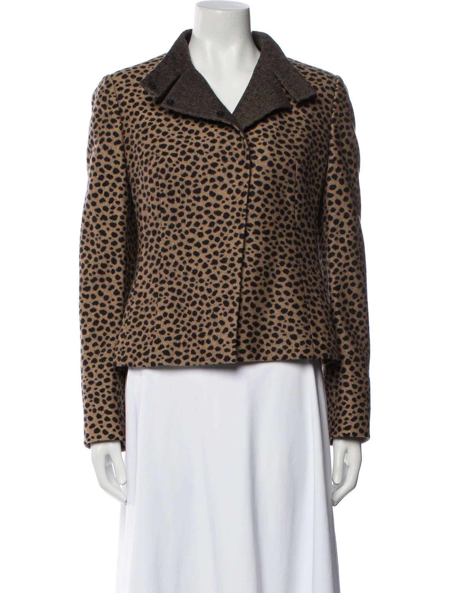 Akris Wool Printed Blazer