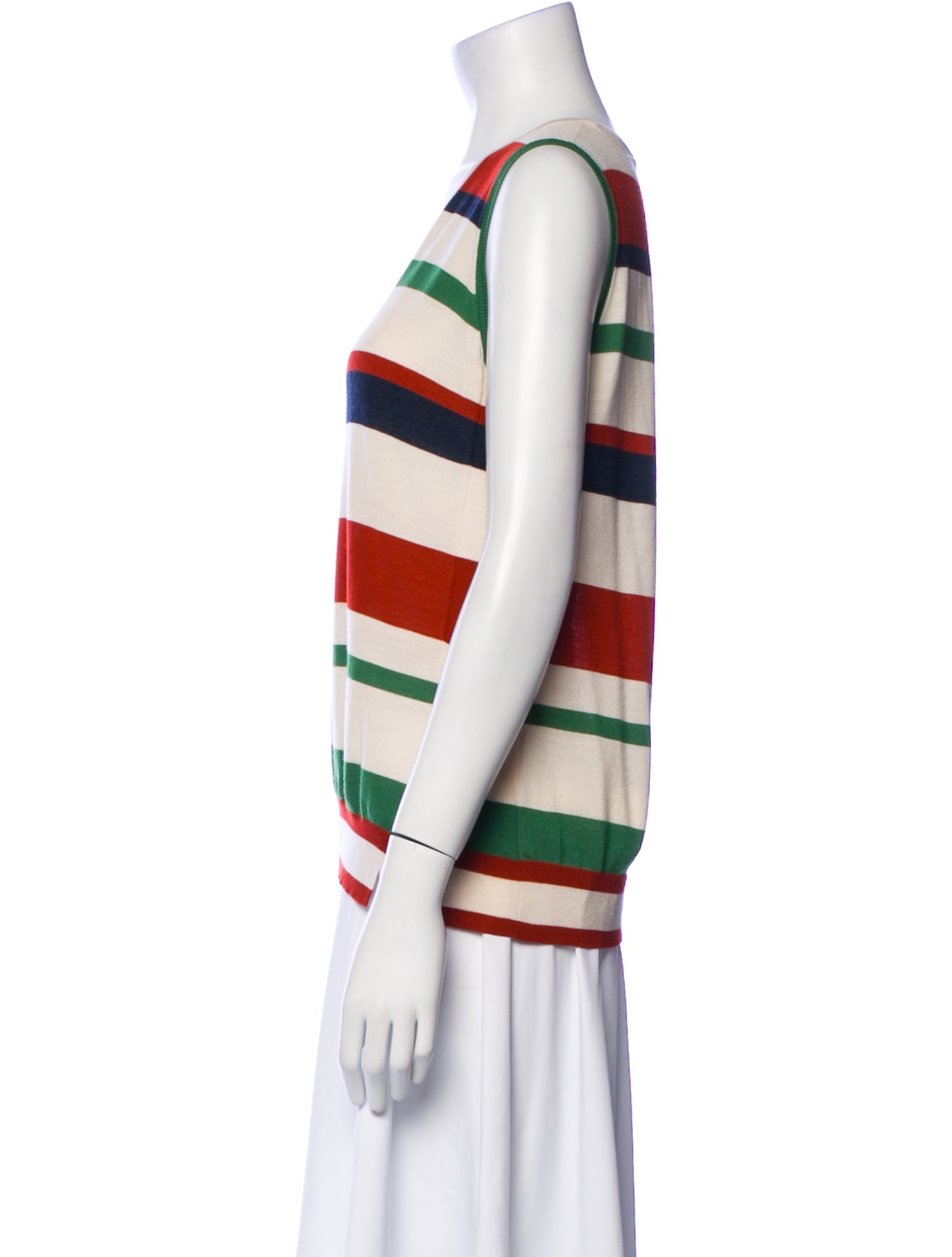 Akris Punto Virgin Wool Striped Top