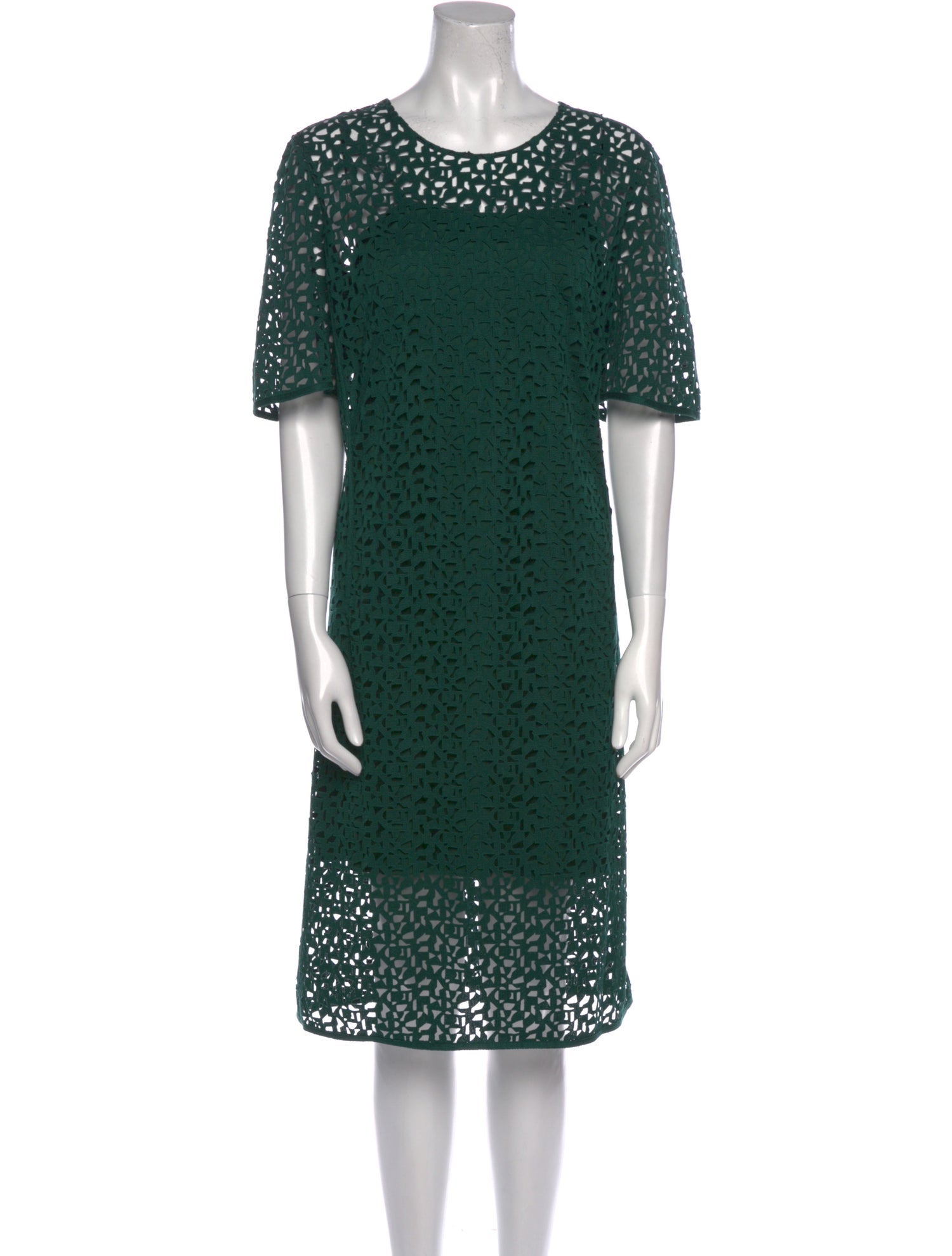Akris Lace Pattern Knee-Length Dress