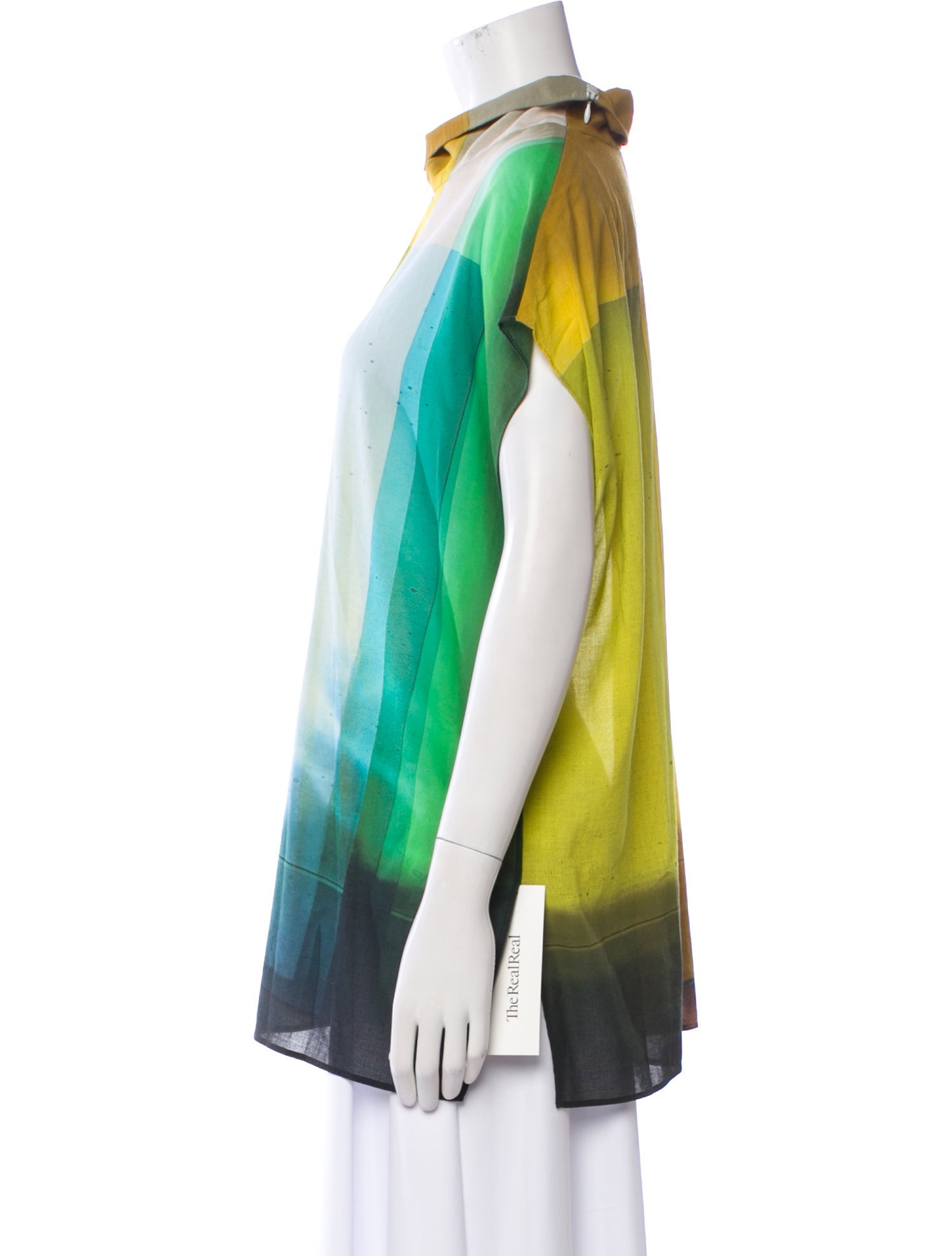 Akris Printed Cowl Neck Tunic