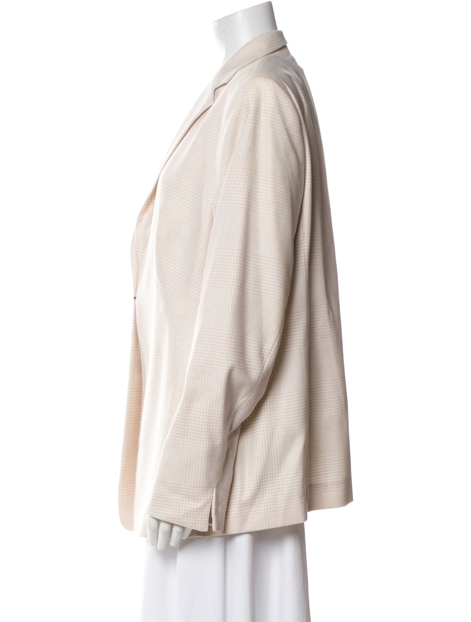 Akris Wool Plaid Print Blazer