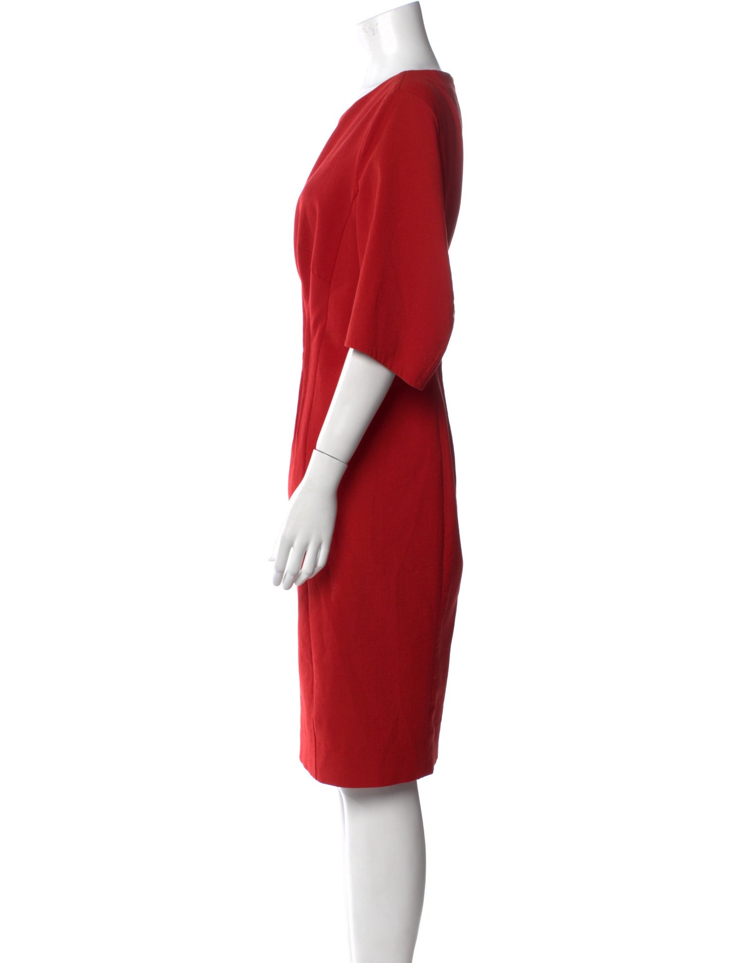 Akris Bateau Neckline Knee-Length Dress