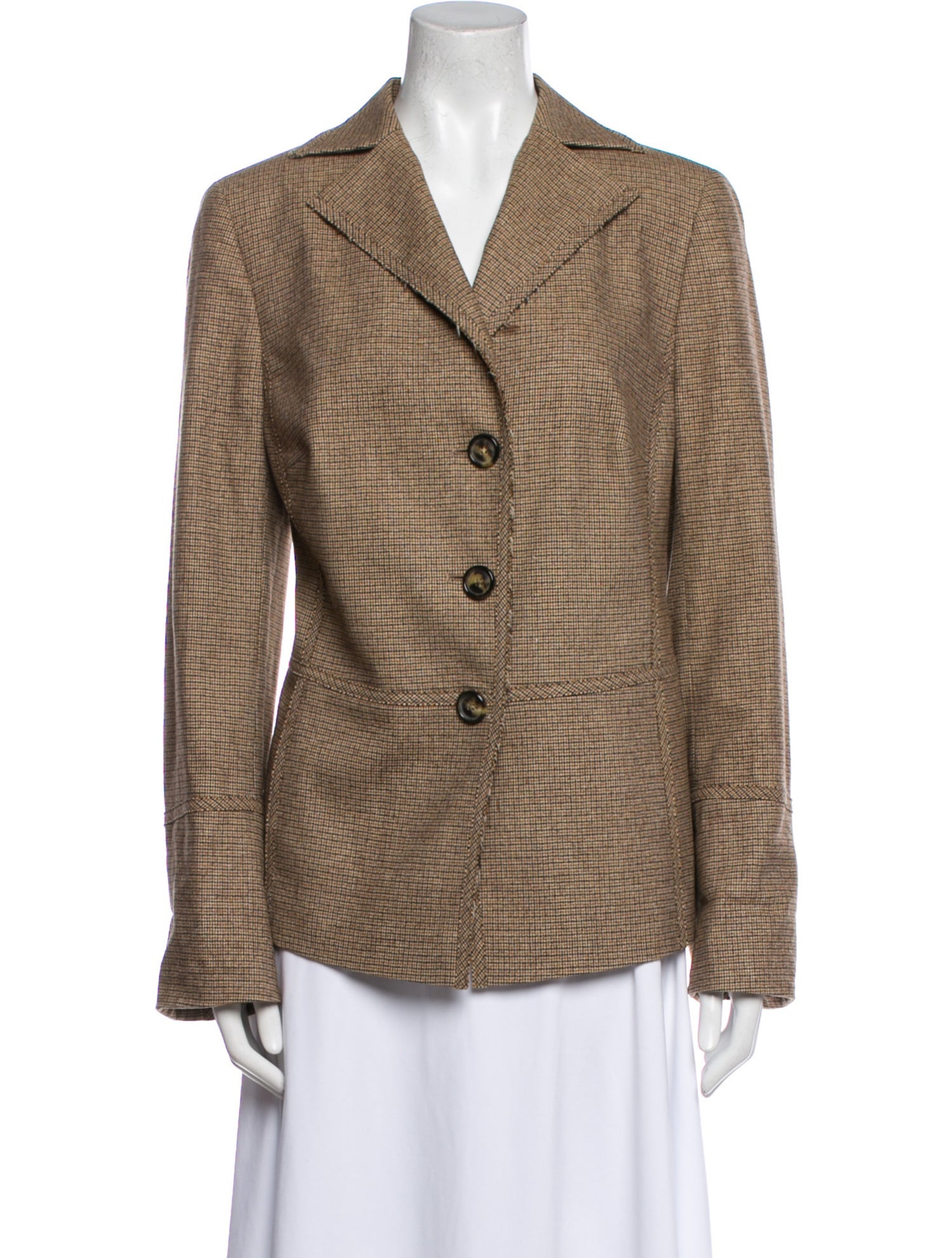 Akris Plaid Print Blazer