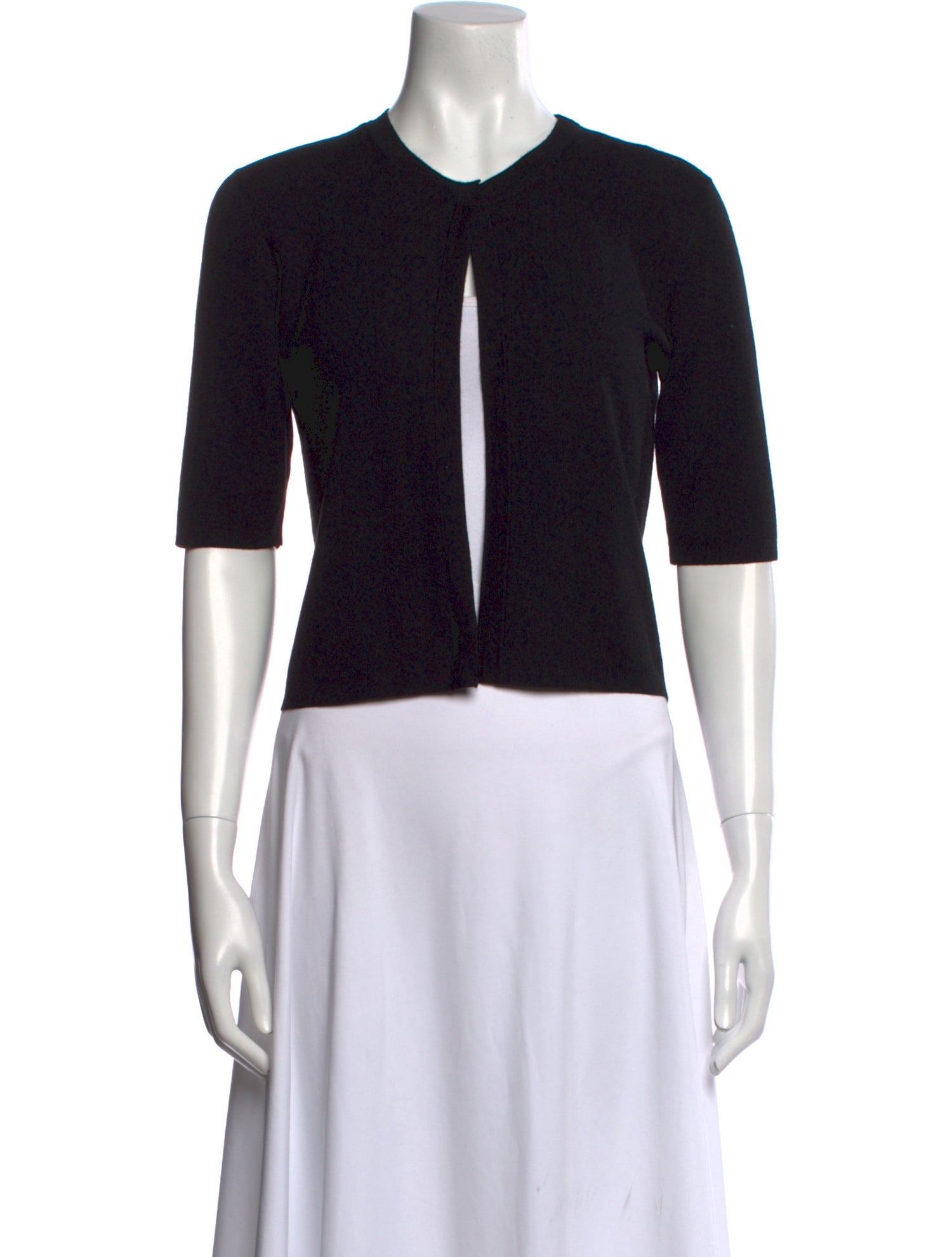 Akris Crew Neck Short Sleeve Crop Top