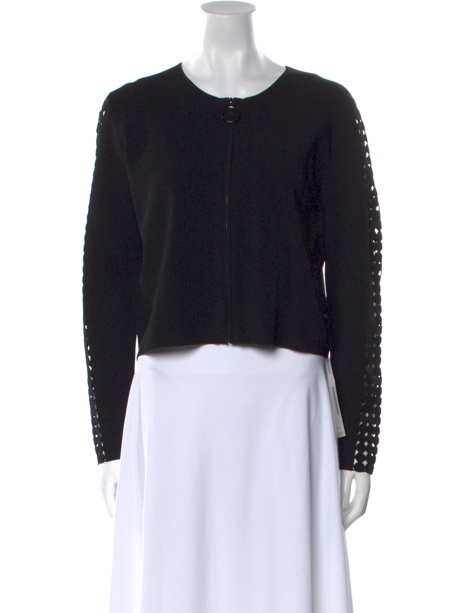 Akris Silk Crew Neck Crop Top