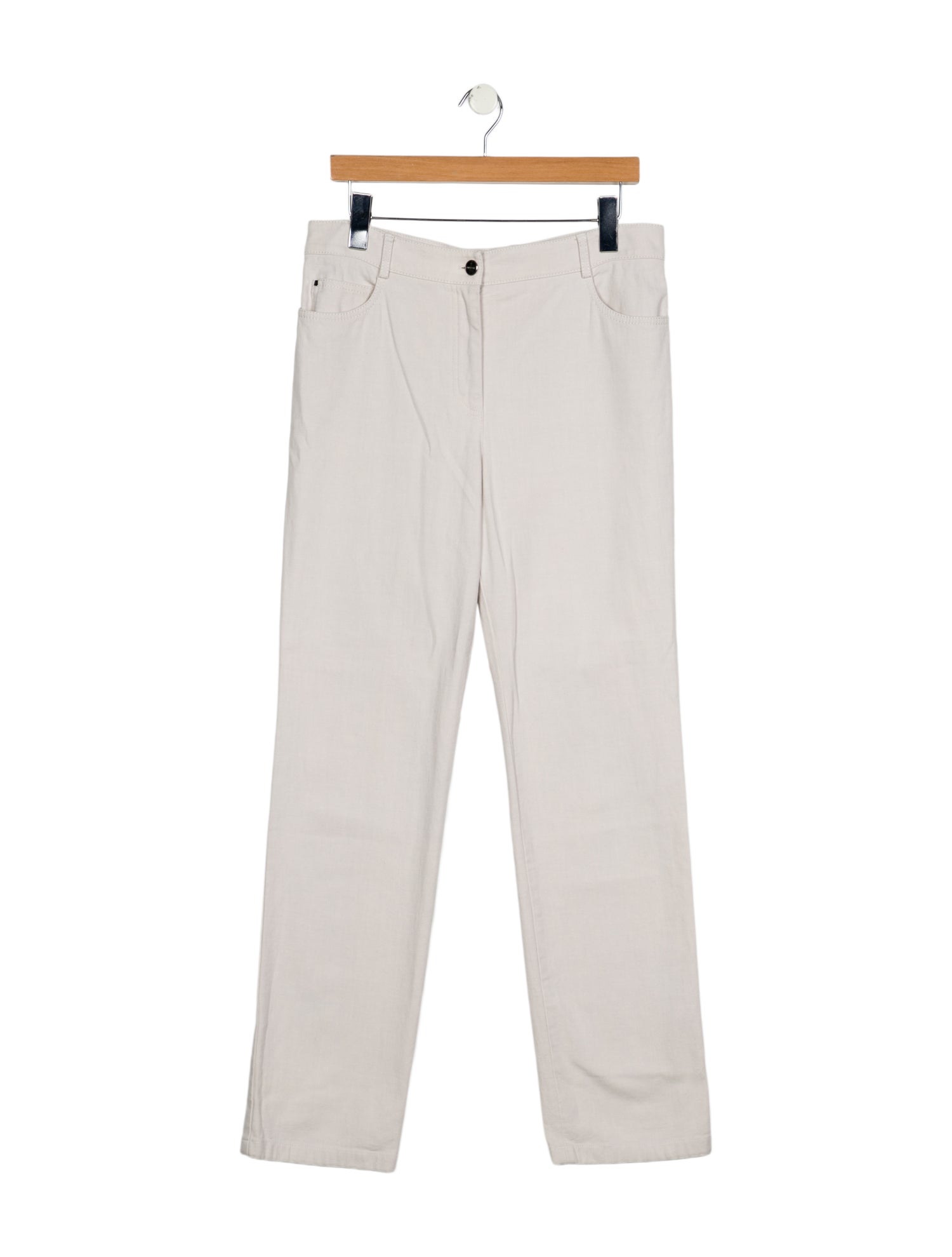 Akris High-Rise Straight Leg Jeans