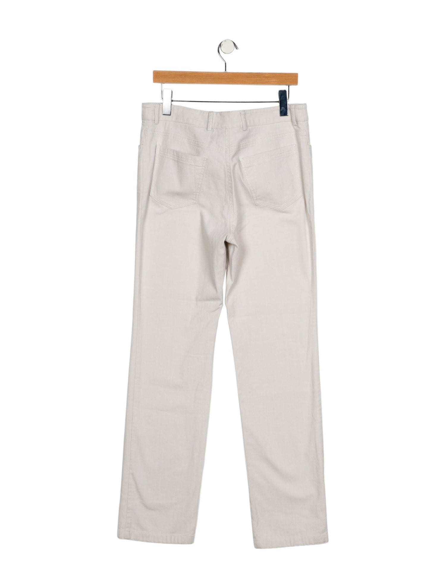 Akris High-Rise Straight Leg Jeans