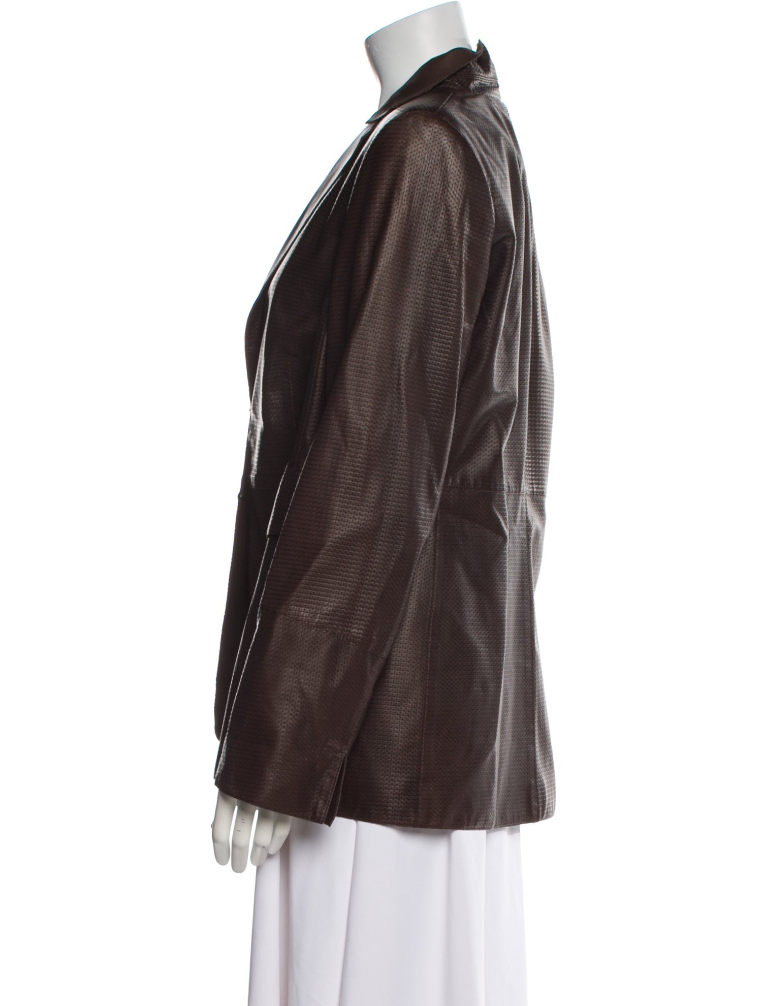 Akris Leather Evening Jacket