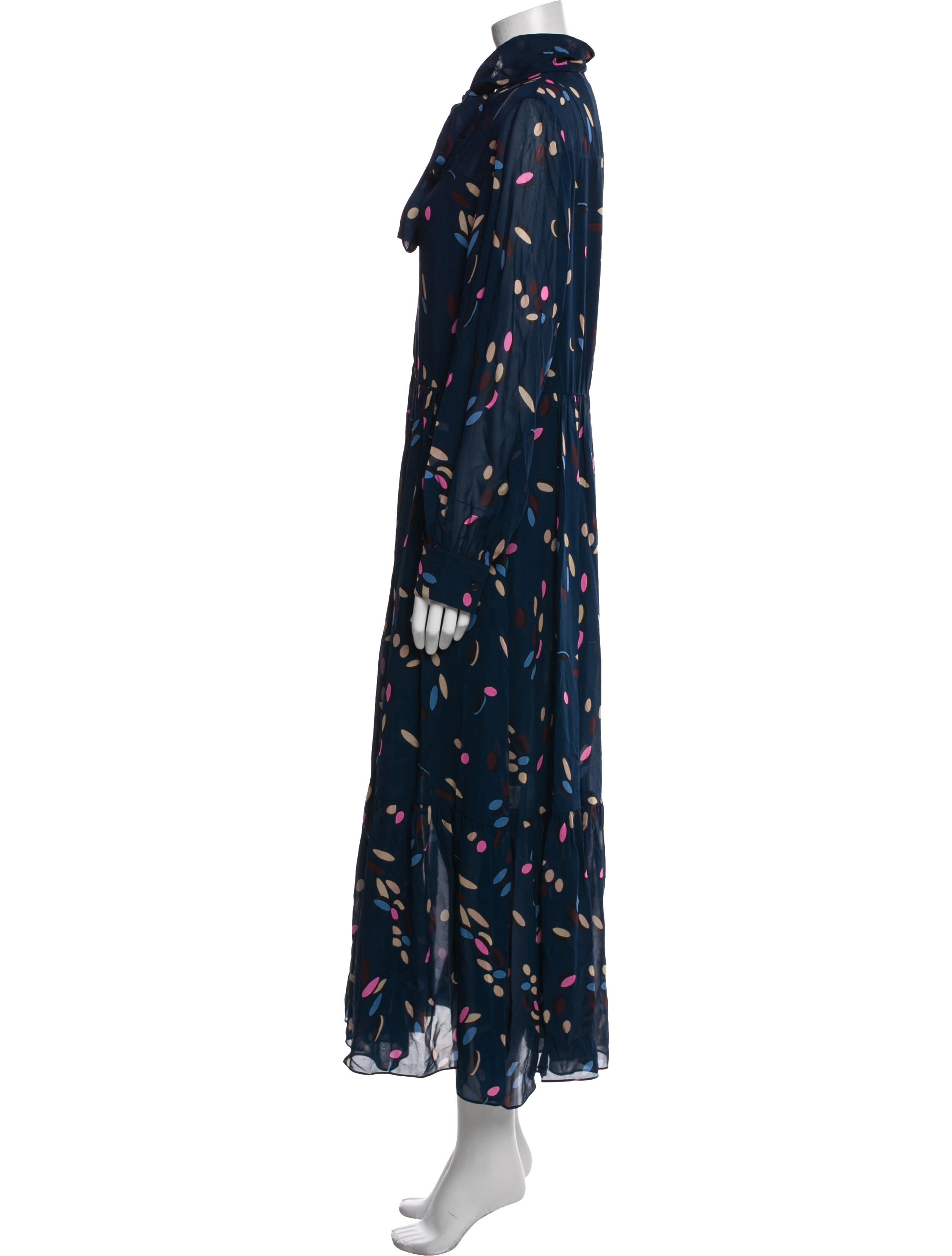 Akris Floral Print Long Dress w/ Tags
