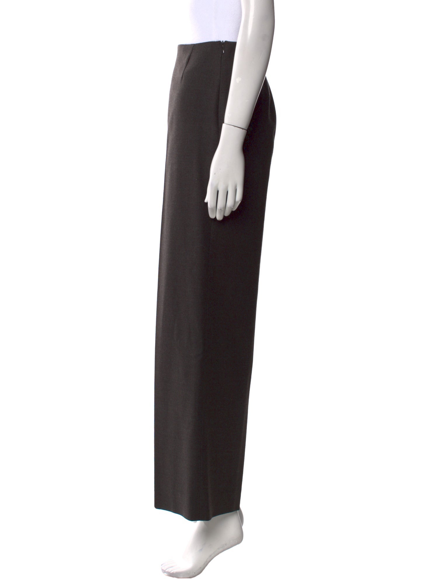Akris x Bergdorf Goodman Wool Wide Leg Pants