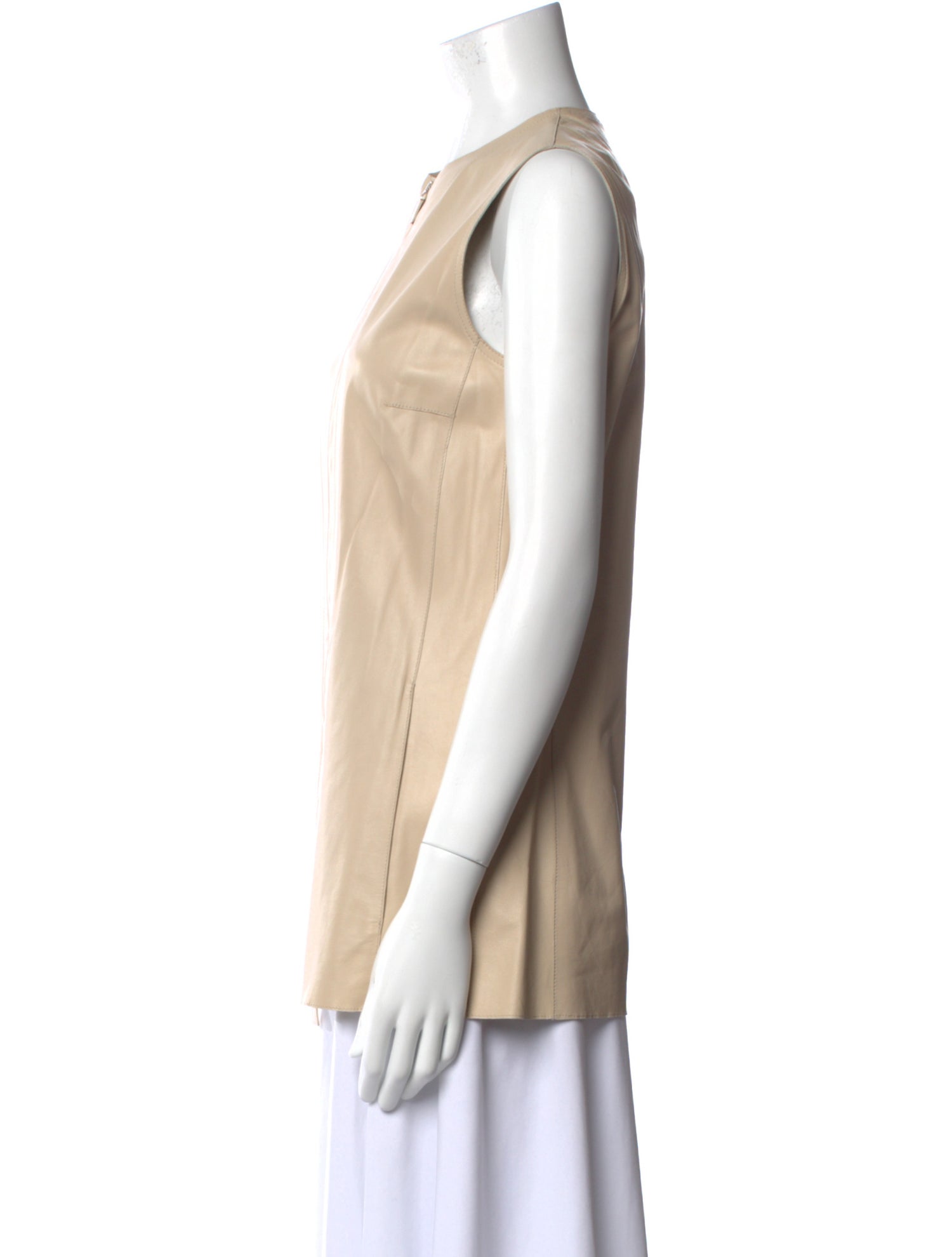 Akris Lambskin Crew Neck Tunic