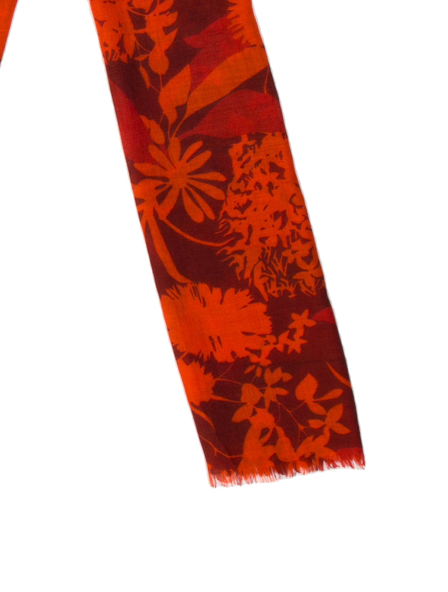 Akris Cashmere Floral Print Scarf