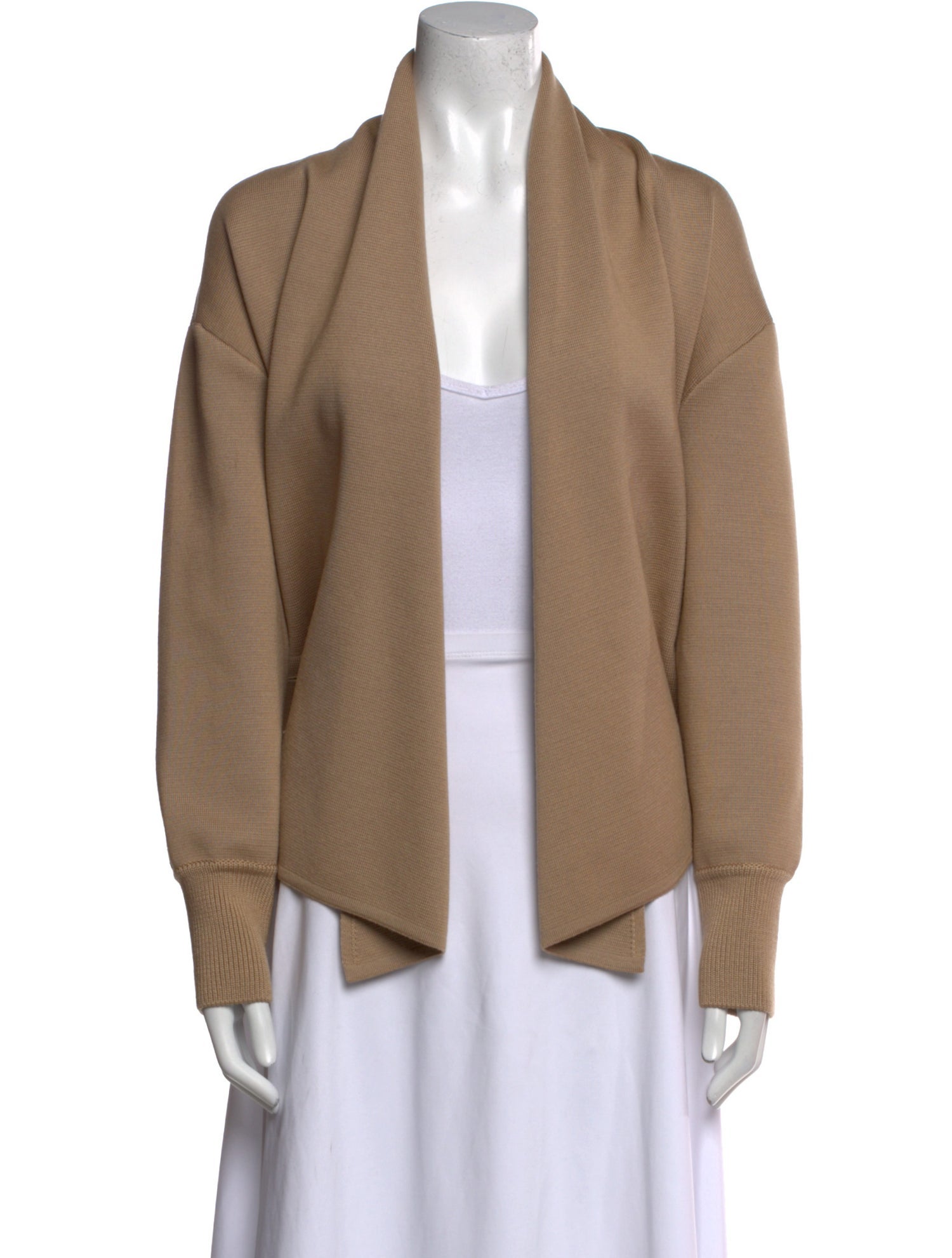 Akris Virgin Wool Open Front Sweater