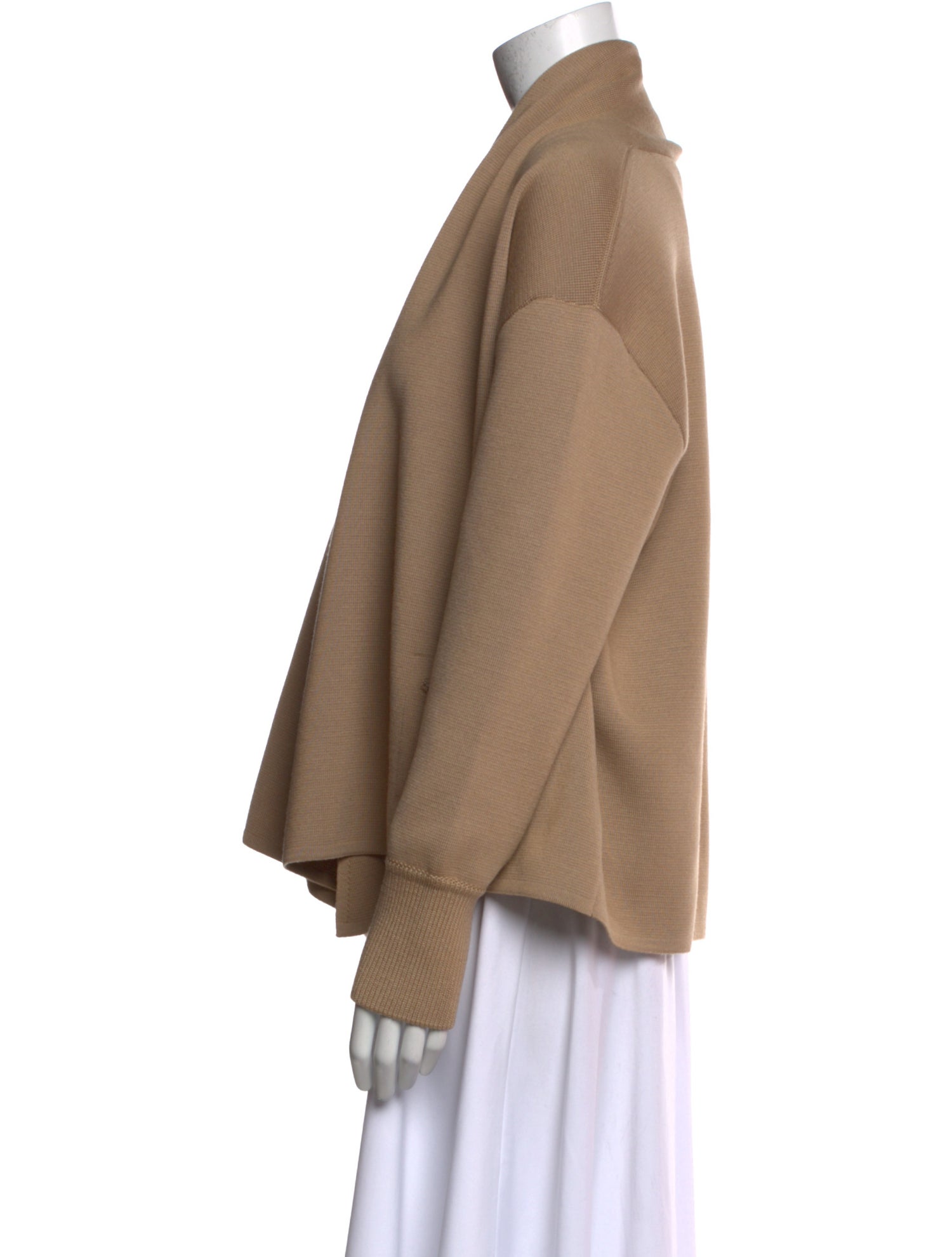 Akris Virgin Wool Open Front Sweater