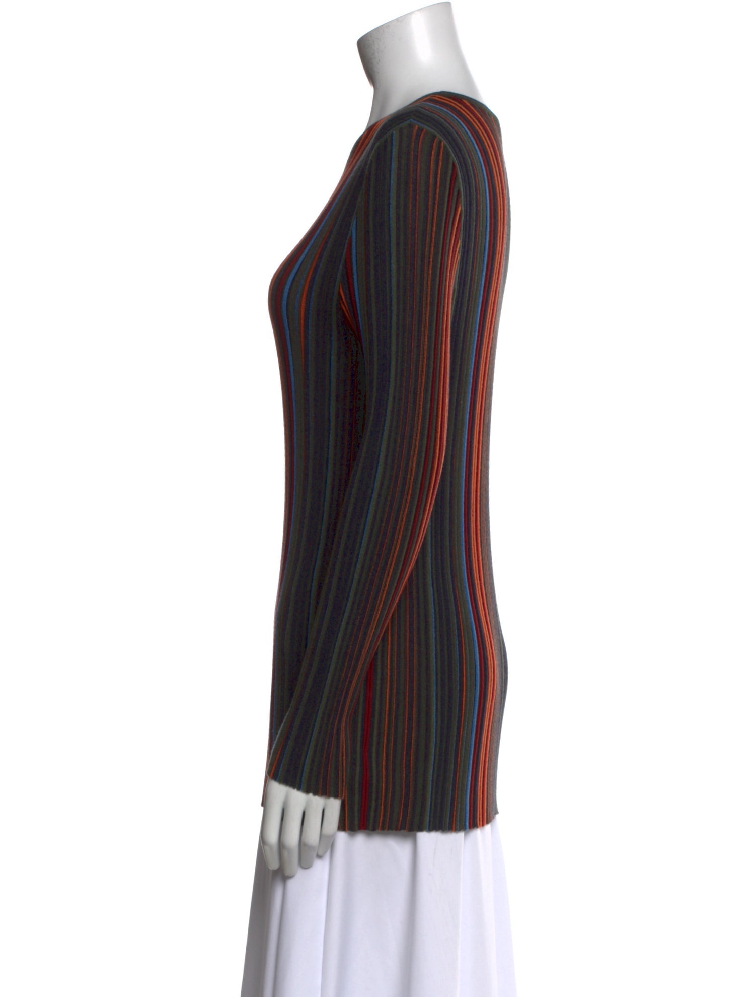 Akris Virgin Wool Striped Sweater
