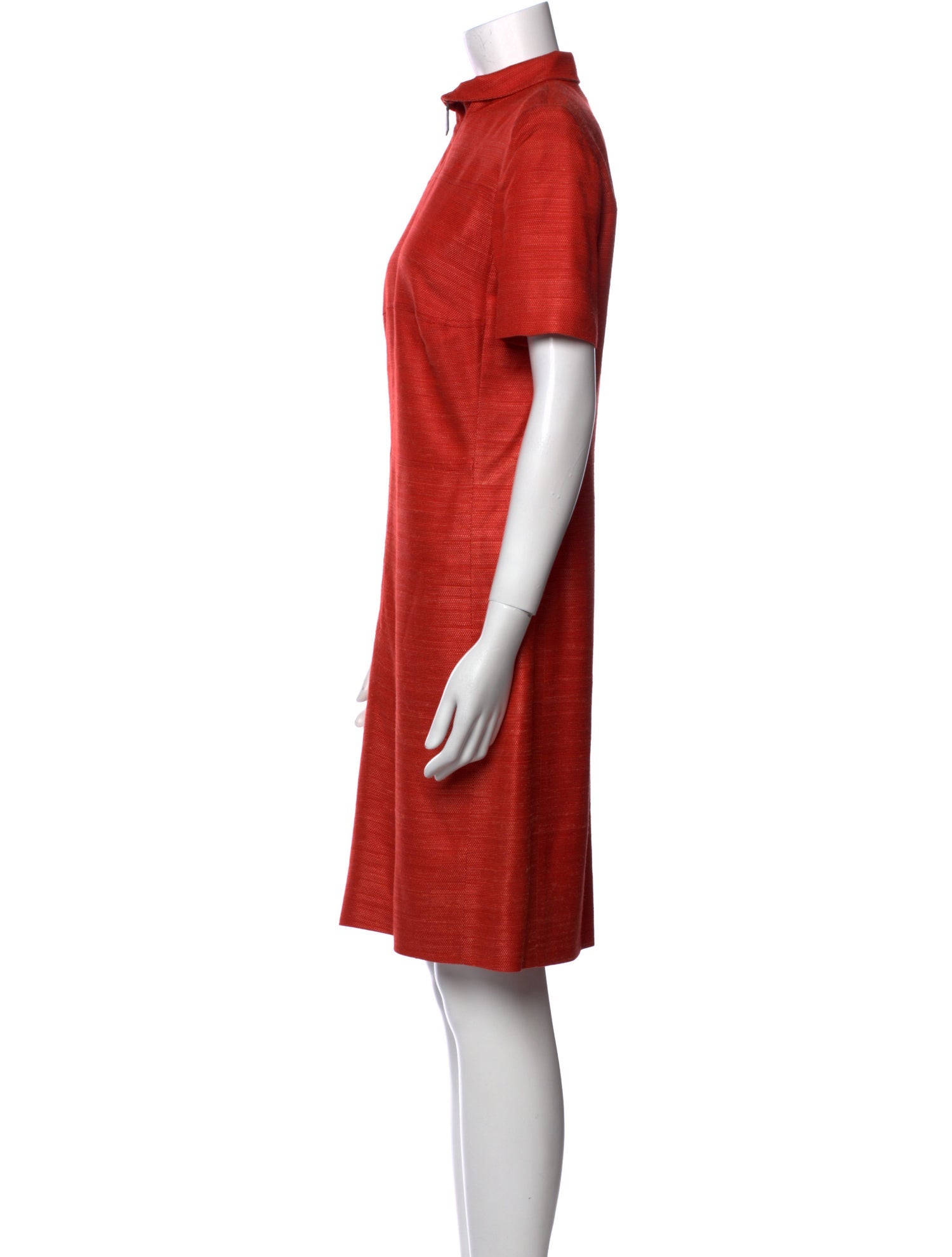Akris Mock Neck Knee-Length Dress