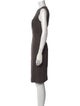 Akris Crew Neck Knee-Length Dress