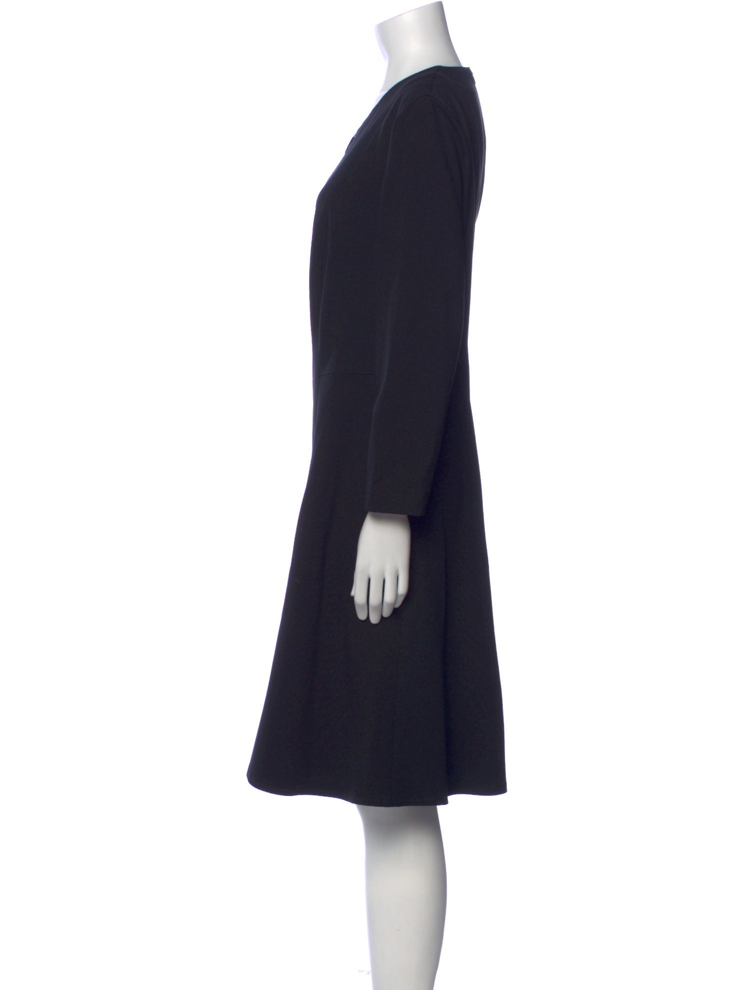 Akris Crew Neck Knee-Length Dress