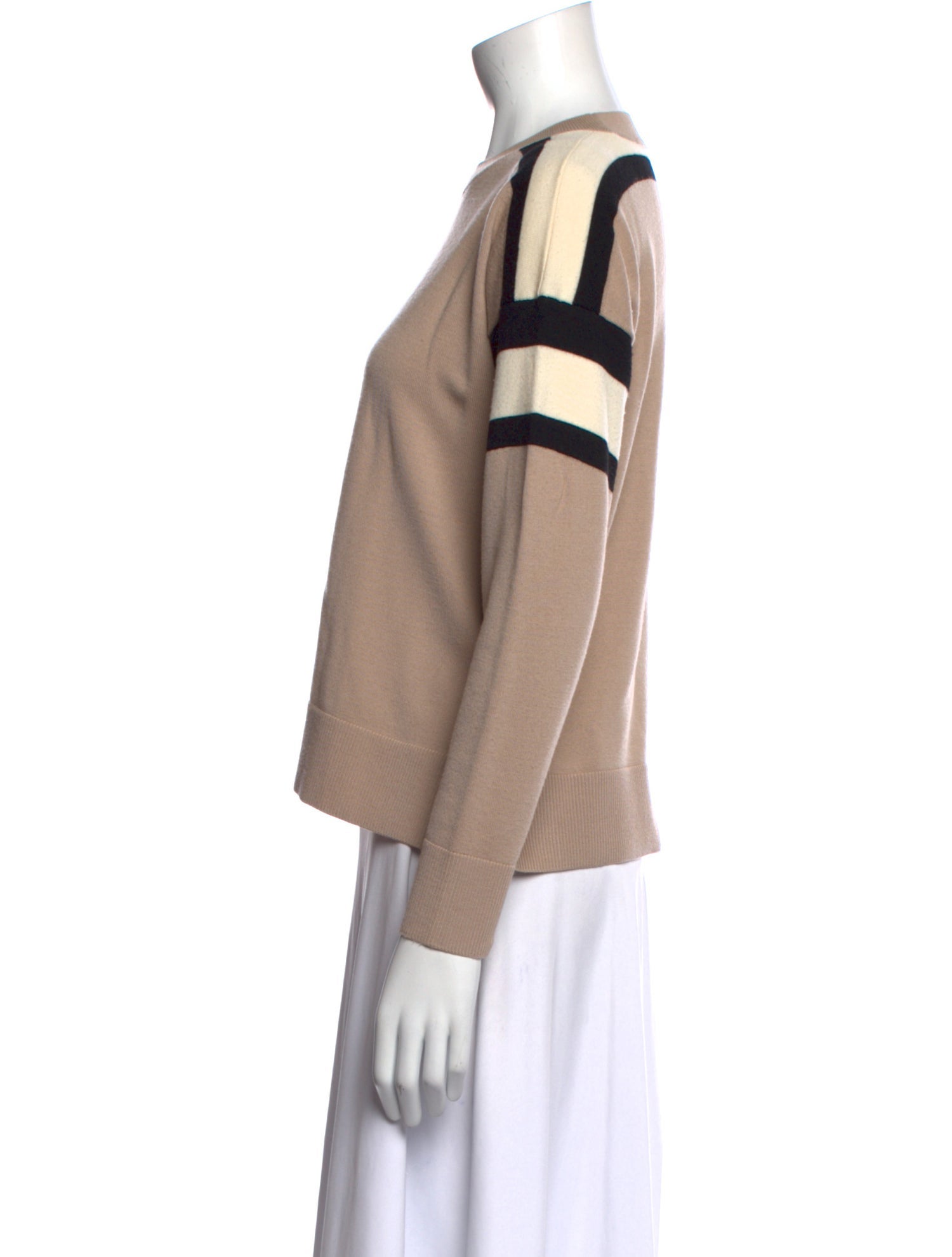 Akris Cashmere Colorblock Pattern Sweatshirt