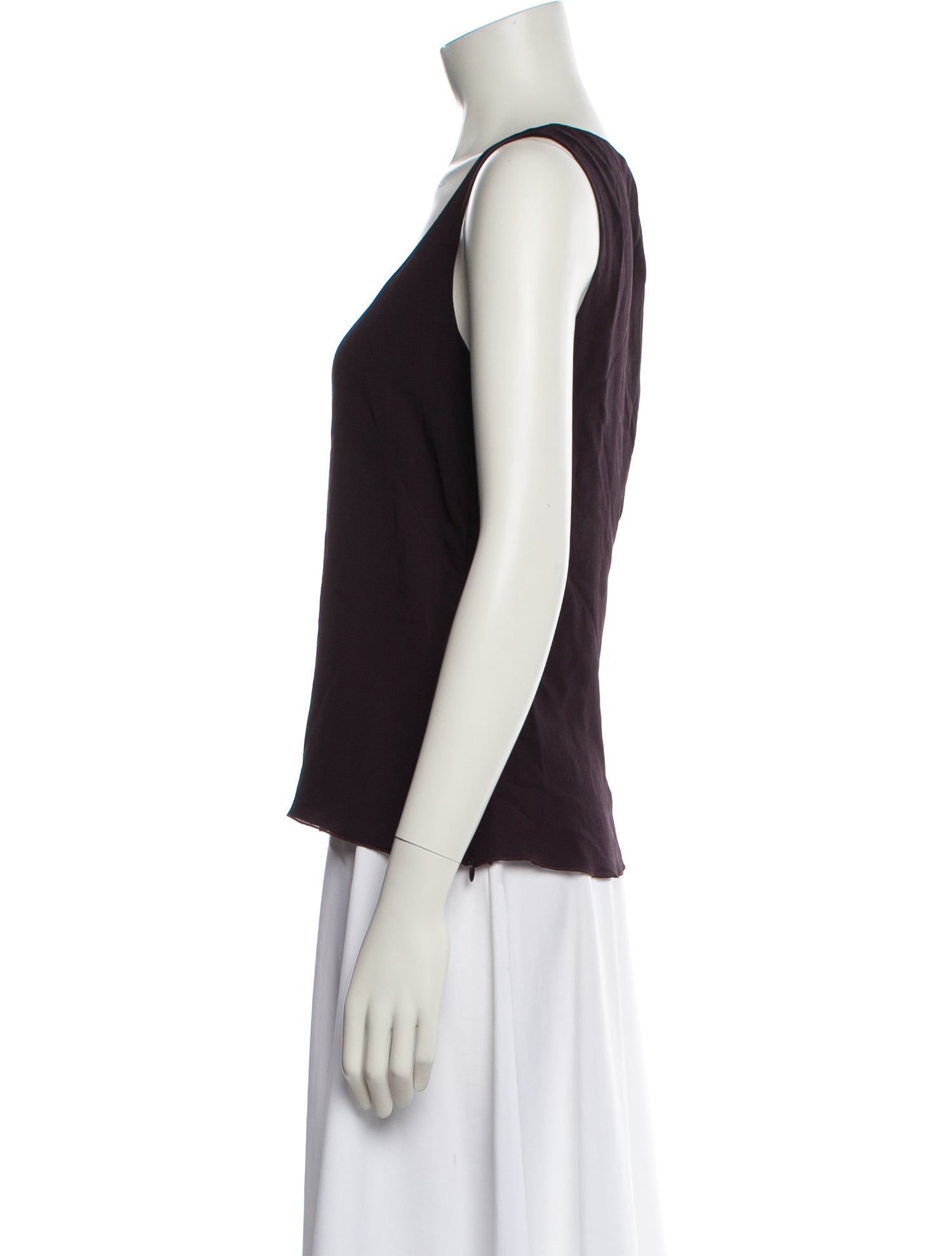 Akris Silk Scoop Neck Top