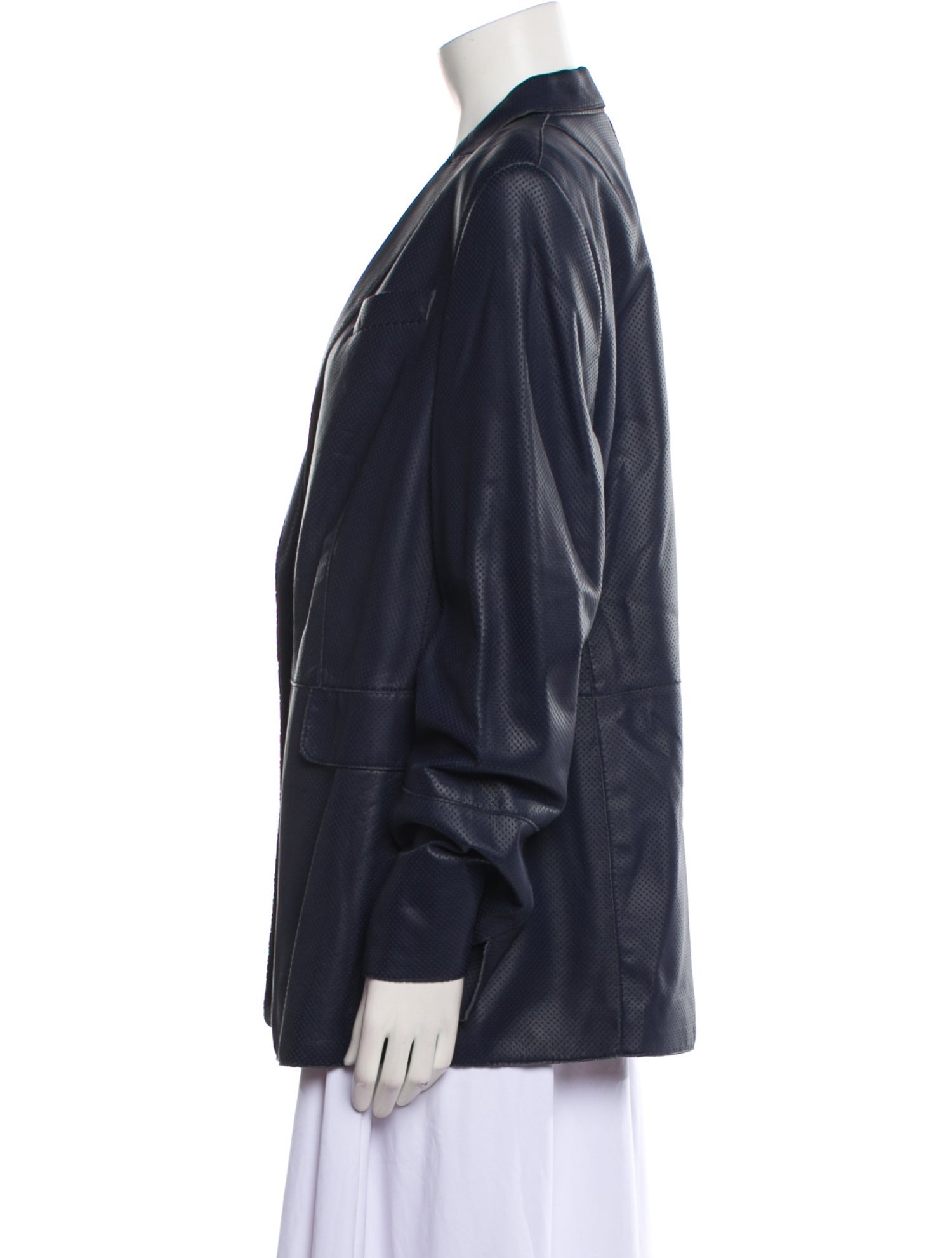 Akris Leather Blazer