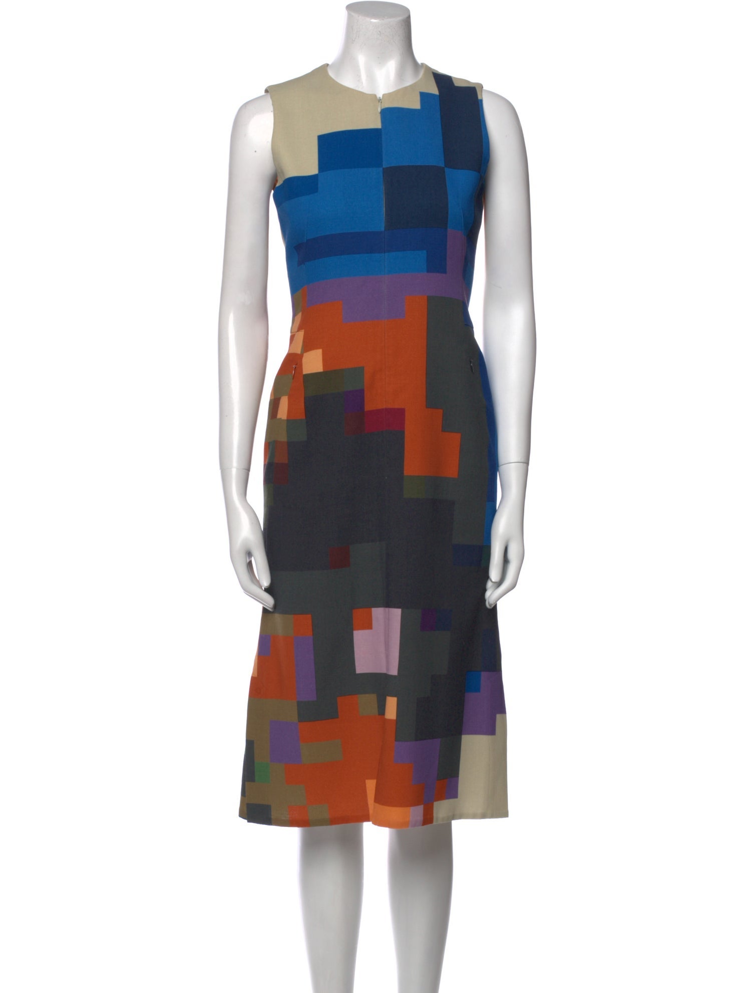 Akris Virgin Wool Midi Length Dress