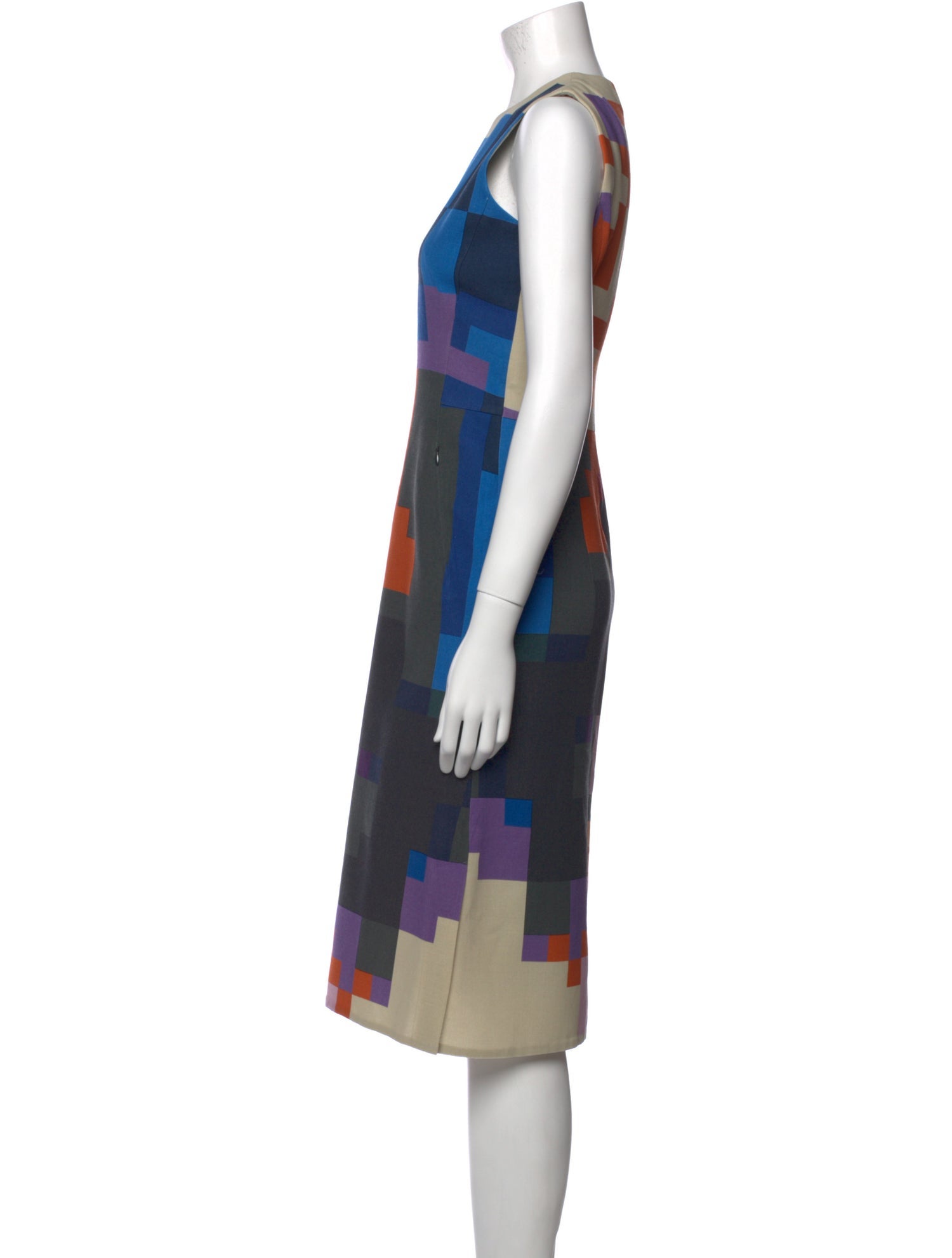 Akris Virgin Wool Midi Length Dress