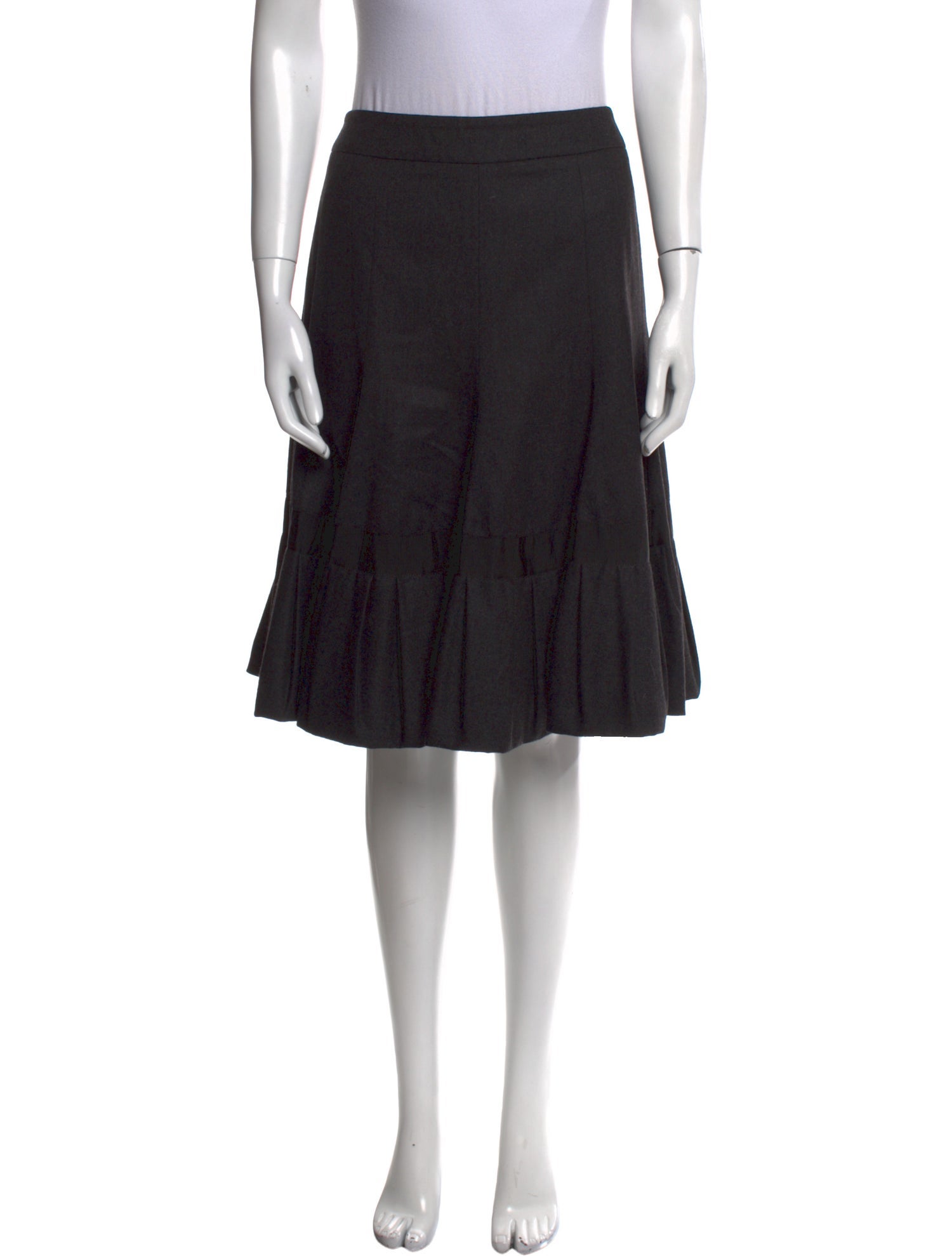 Akris Wool Knee-Length Skirt