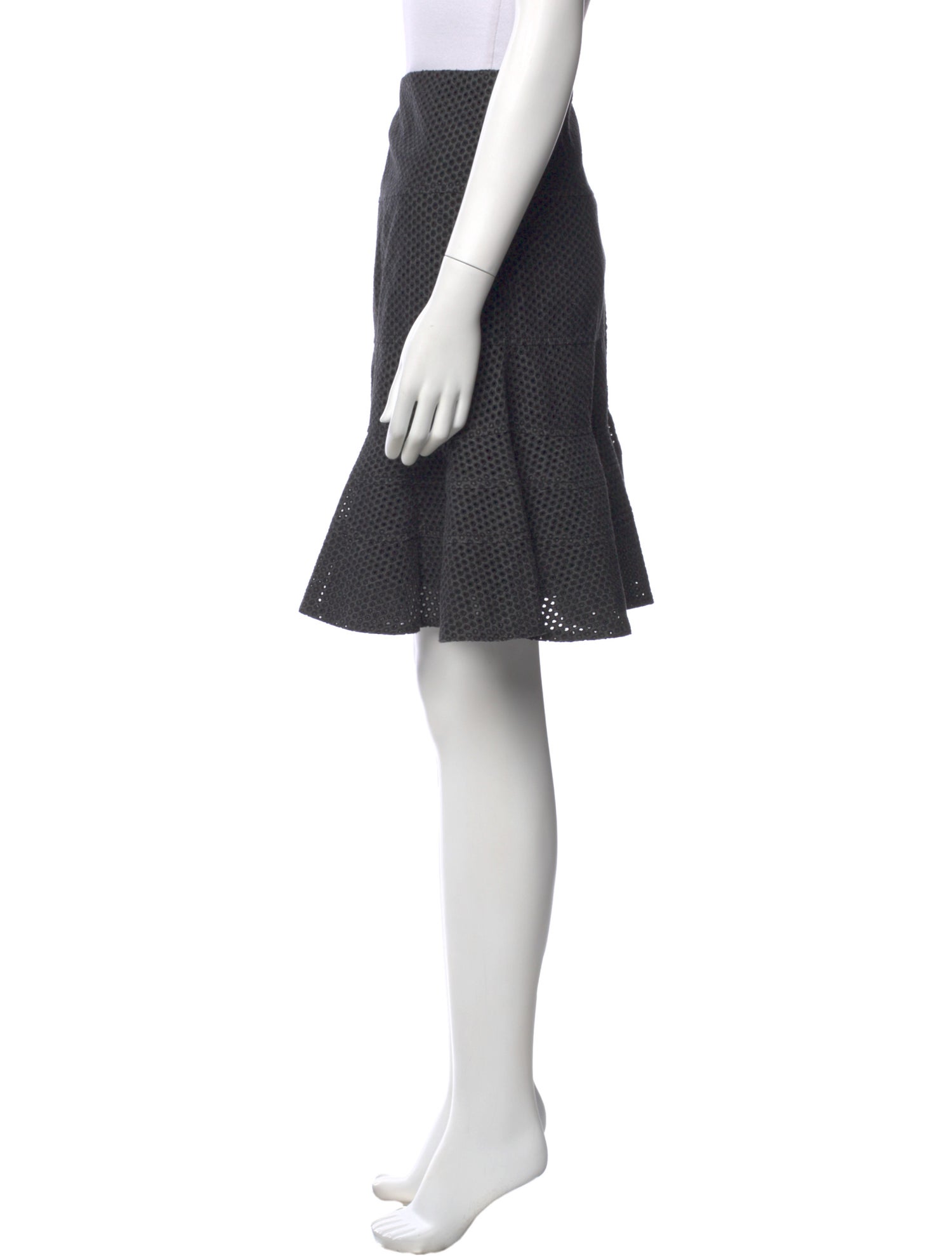 Akris Polka Dot Print Knee-Length Skirt